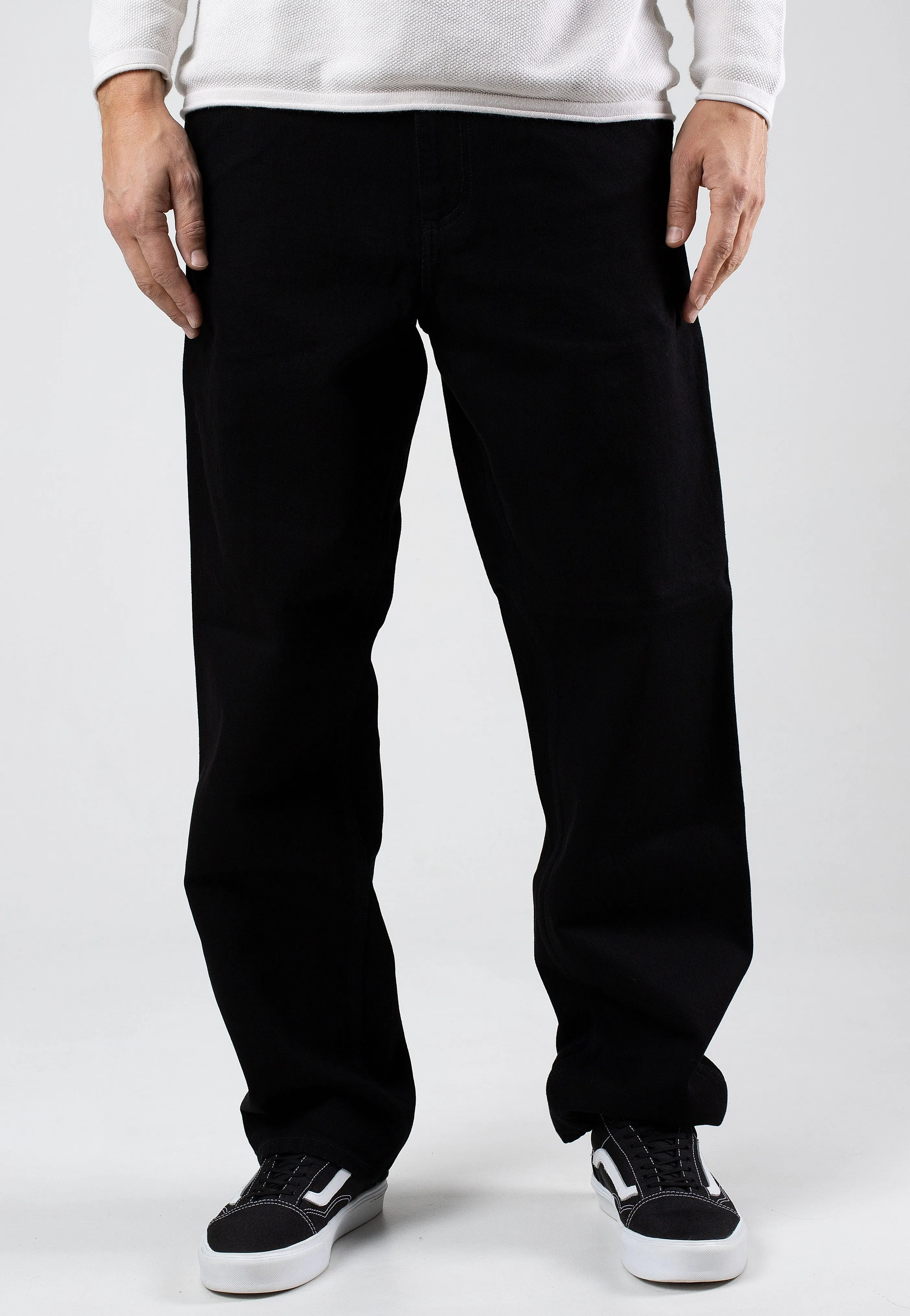 Carhartt WIP - Single Knee Rinsed Black - Jeans Go-to Comfort
