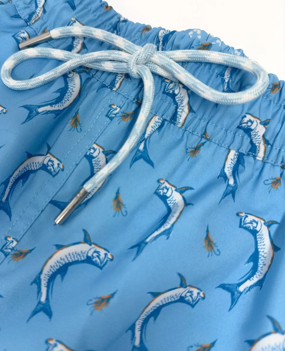 Excellent for Squash Tarpon Tricks: Swim Trunks - Turquoise