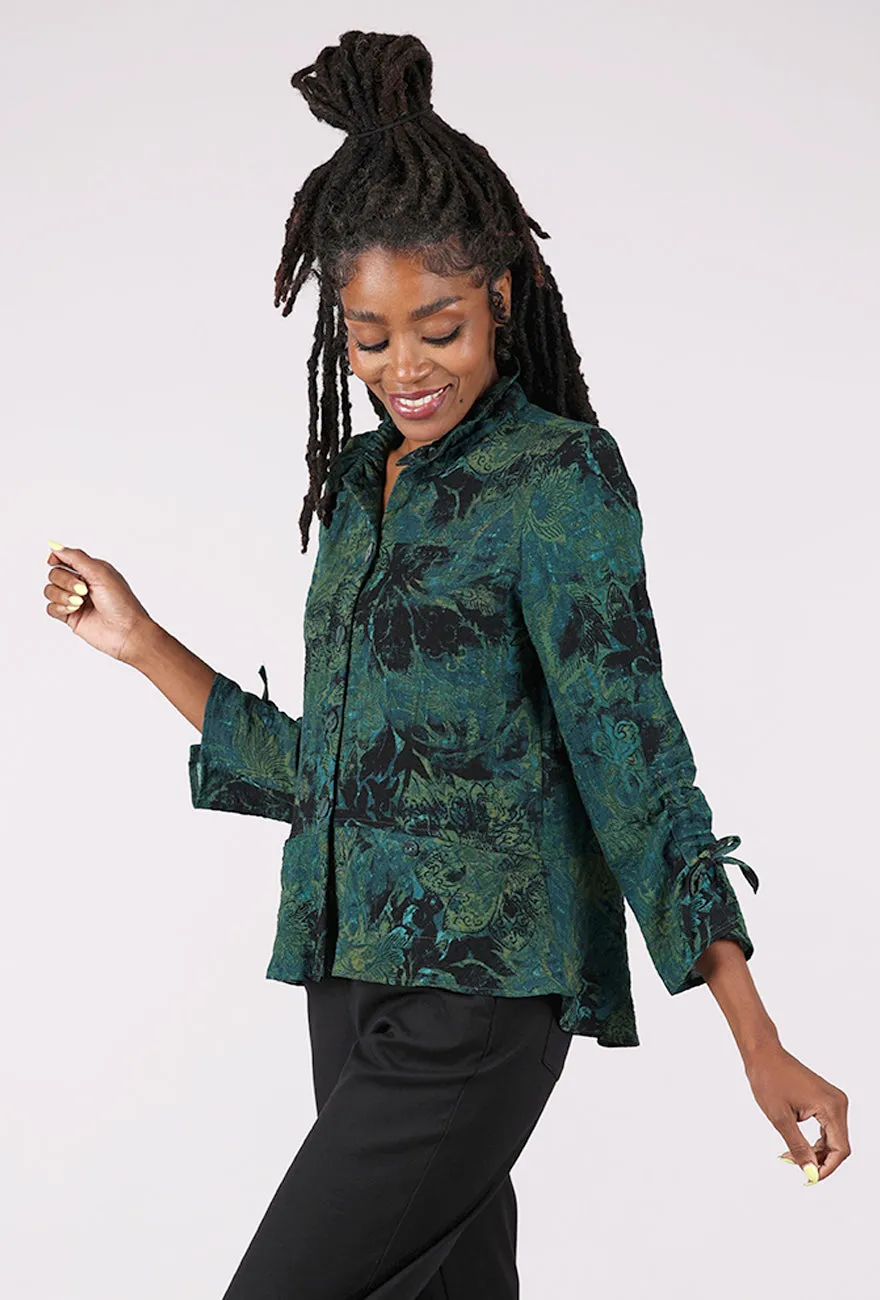 Express Floral Event Jacket, Everglade Refined fit