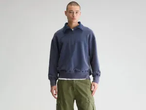 Faber half-zip sweatshirt (251 / M / REGAL BLUE) product tie dye uniqueness Thermal Insulation
