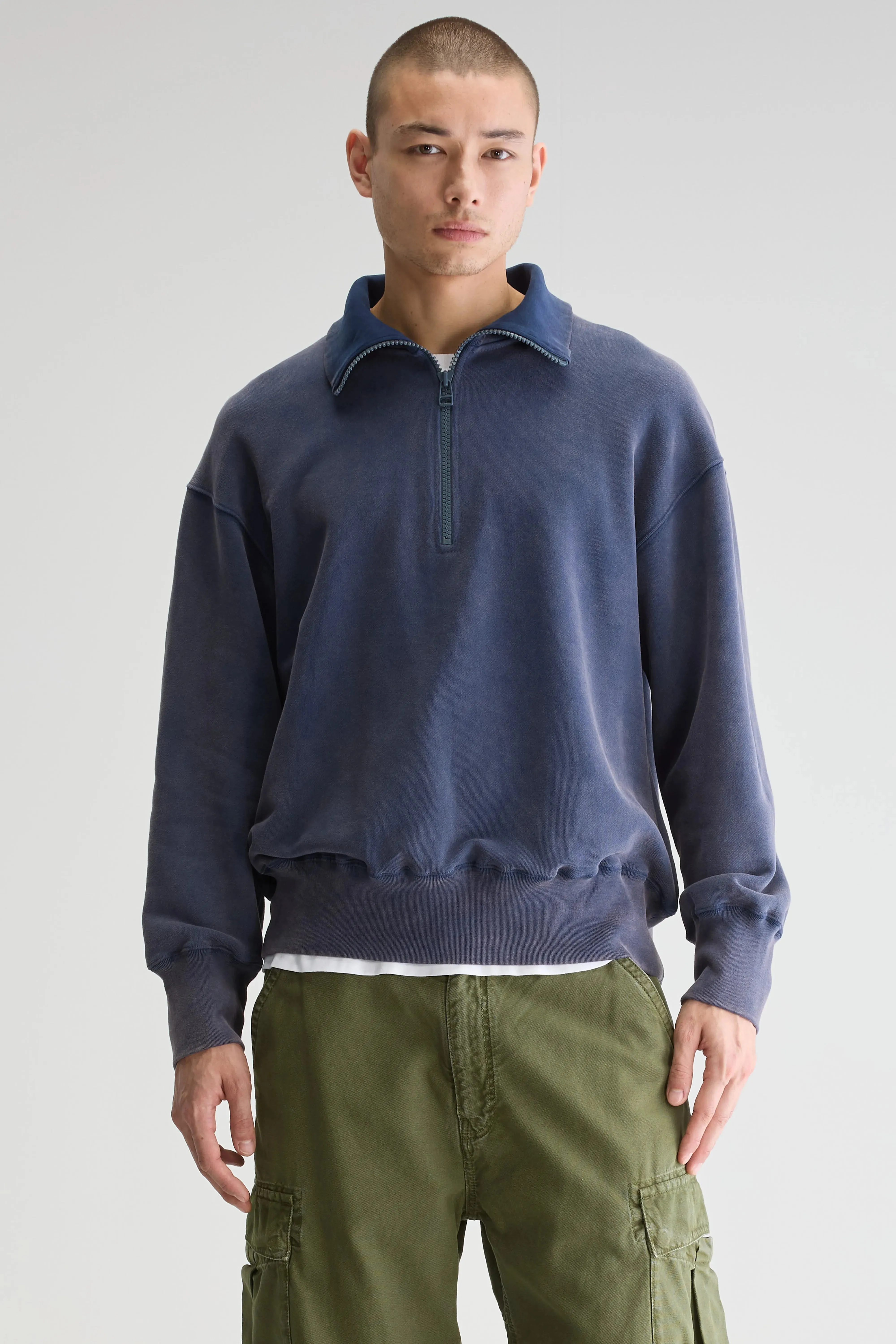 Faber half-zip sweatshirt (251 / M / REGAL BLUE) Beach Wear