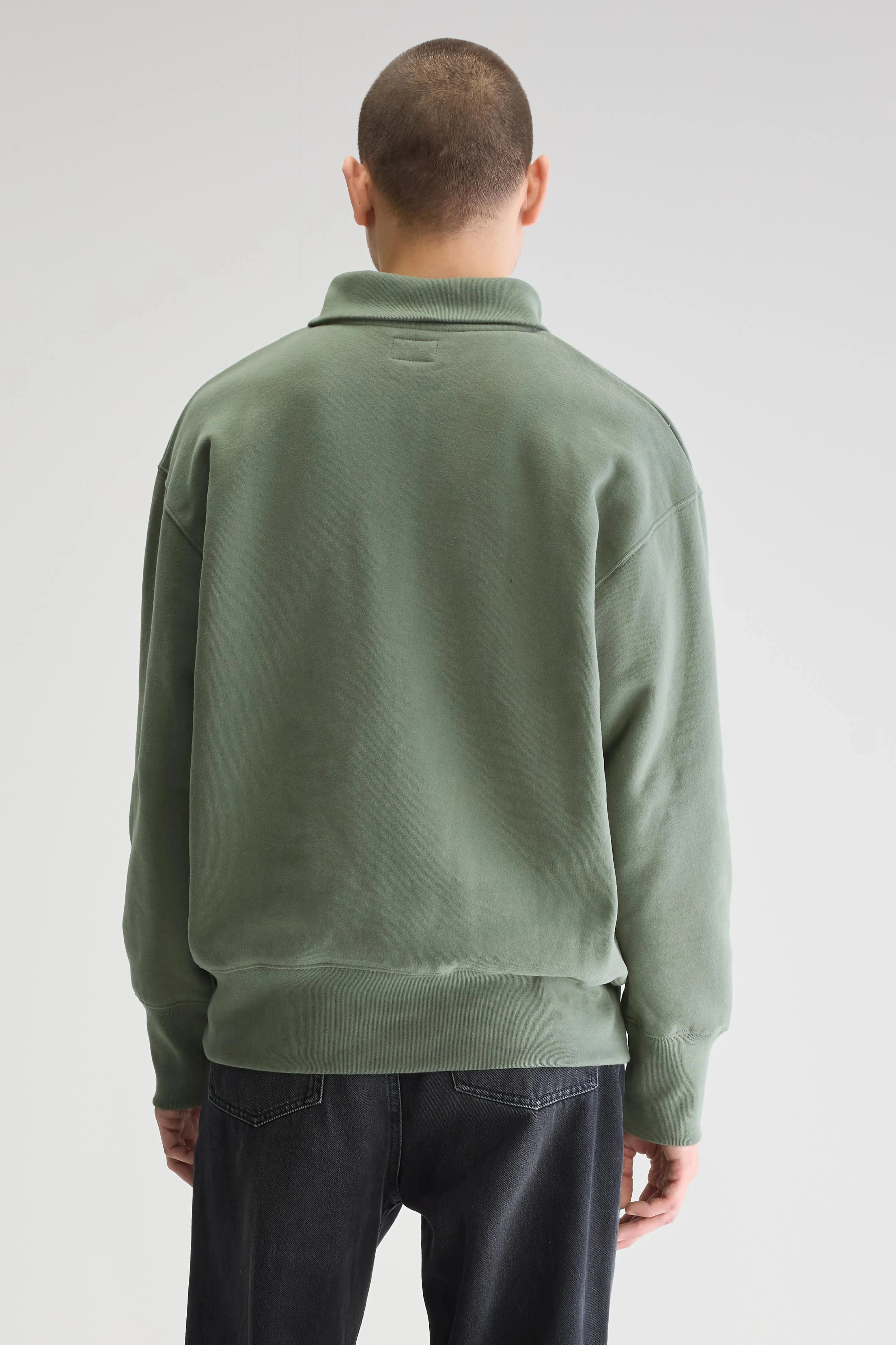 Faber half-zip sweatshirt (251 / M / THYME) Modern Smart