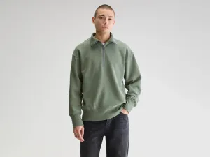 Faber half-zip sweatshirt (251 / M / THYME) Relaxed Comfort