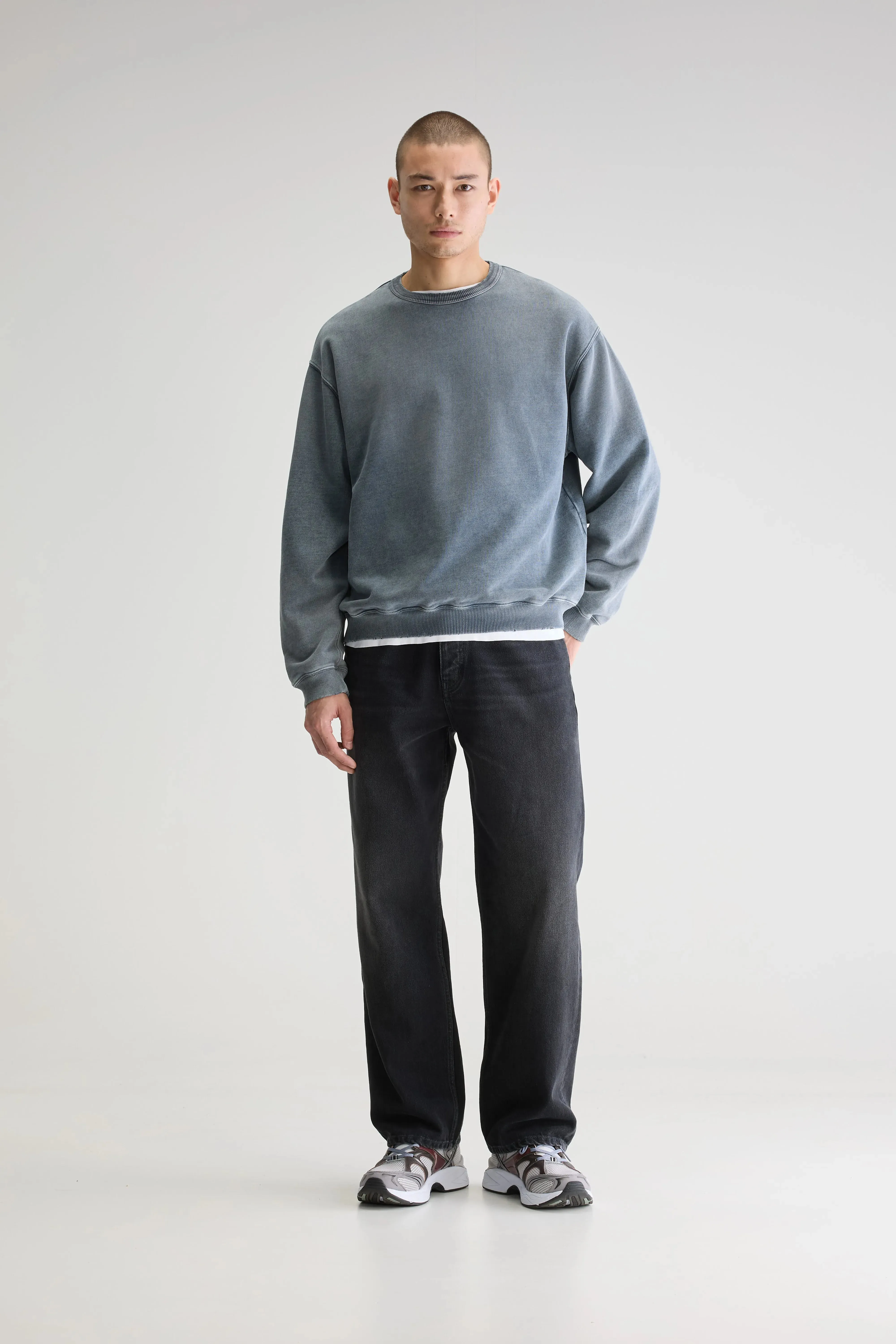 Fabien crewneck sweatshirt (251 / M / NAVY) Lightweight Material
