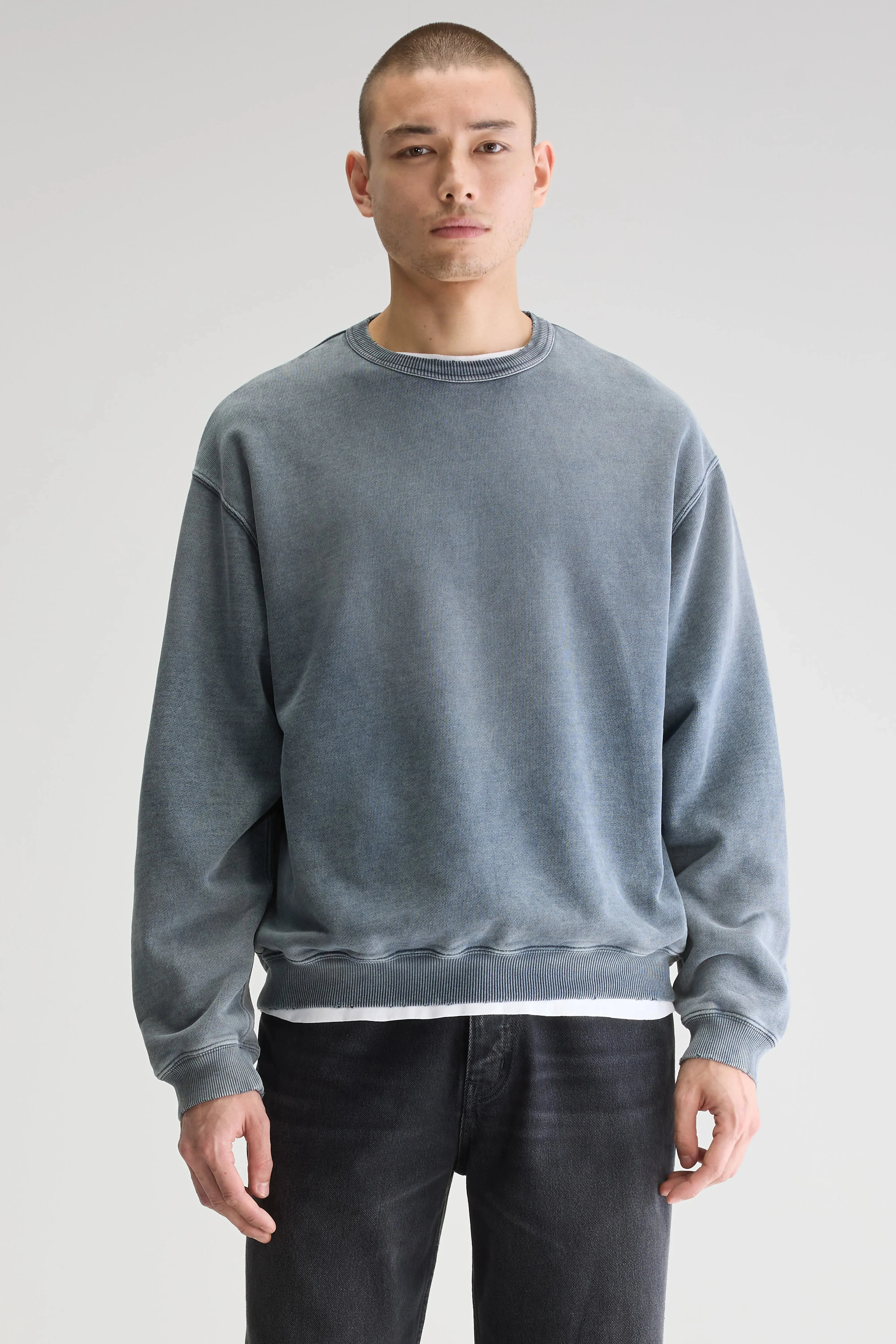 Fabien crewneck sweatshirt (251 / M / NAVY) Lightweight Material