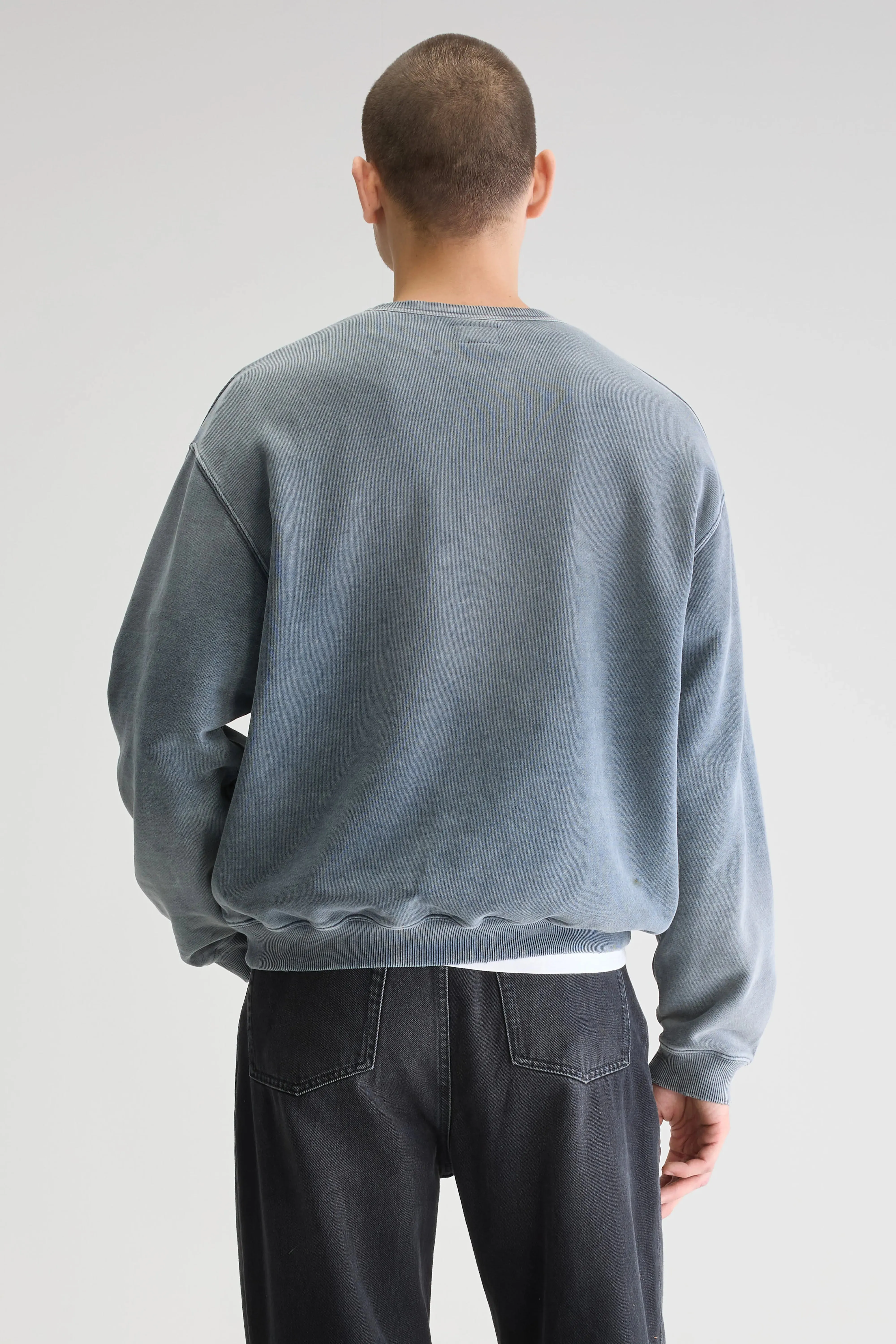 Fabien crewneck sweatshirt (251 / M / NAVY) Lightweight Material