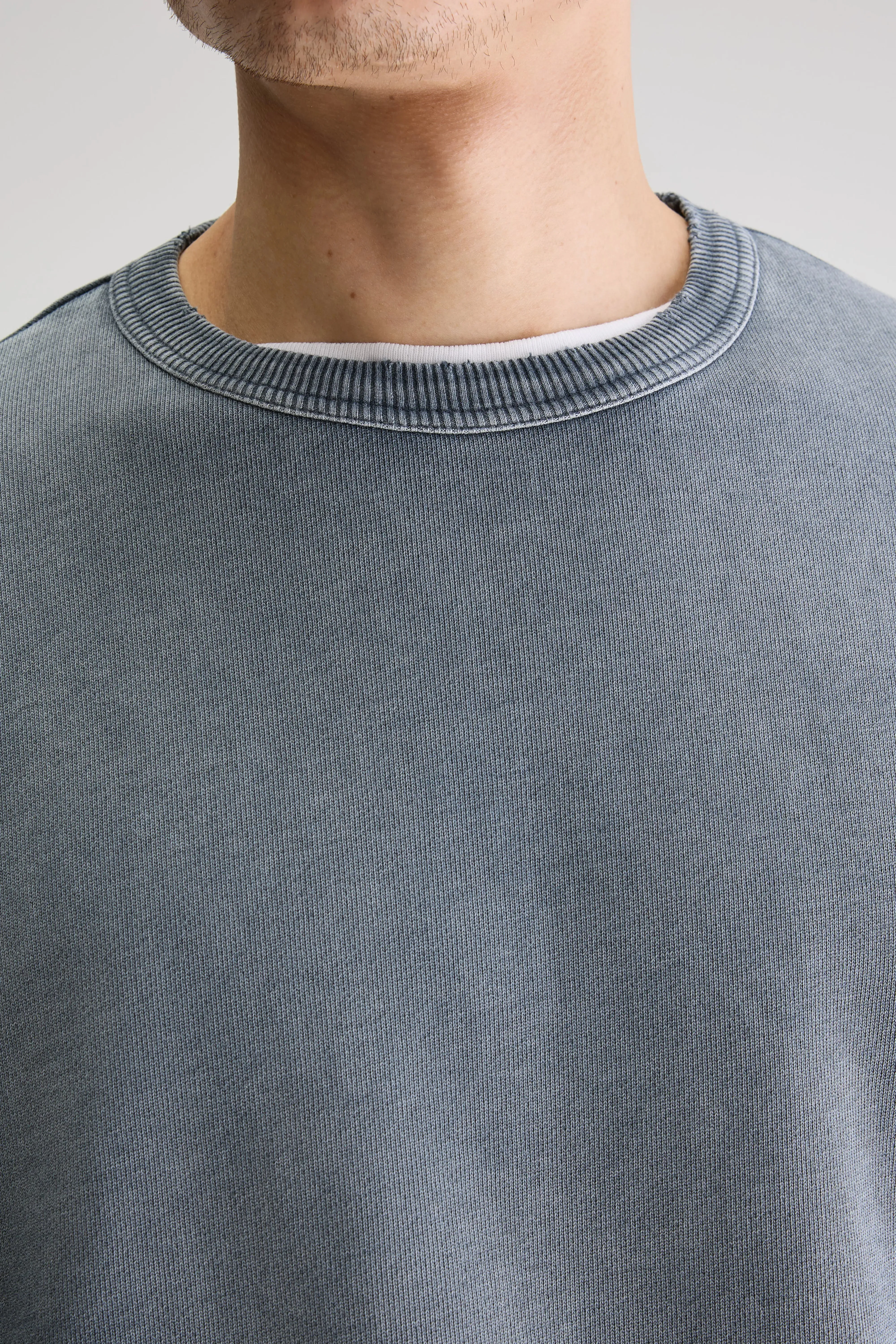 Fabien crewneck sweatshirt (251 / M / NAVY) Lightweight Material
