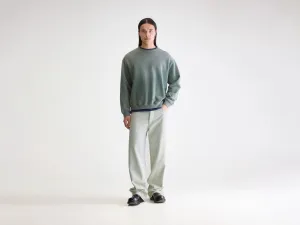 Fabien crewneck sweatshirt (252 / M / BOTTLE) embroidery accents