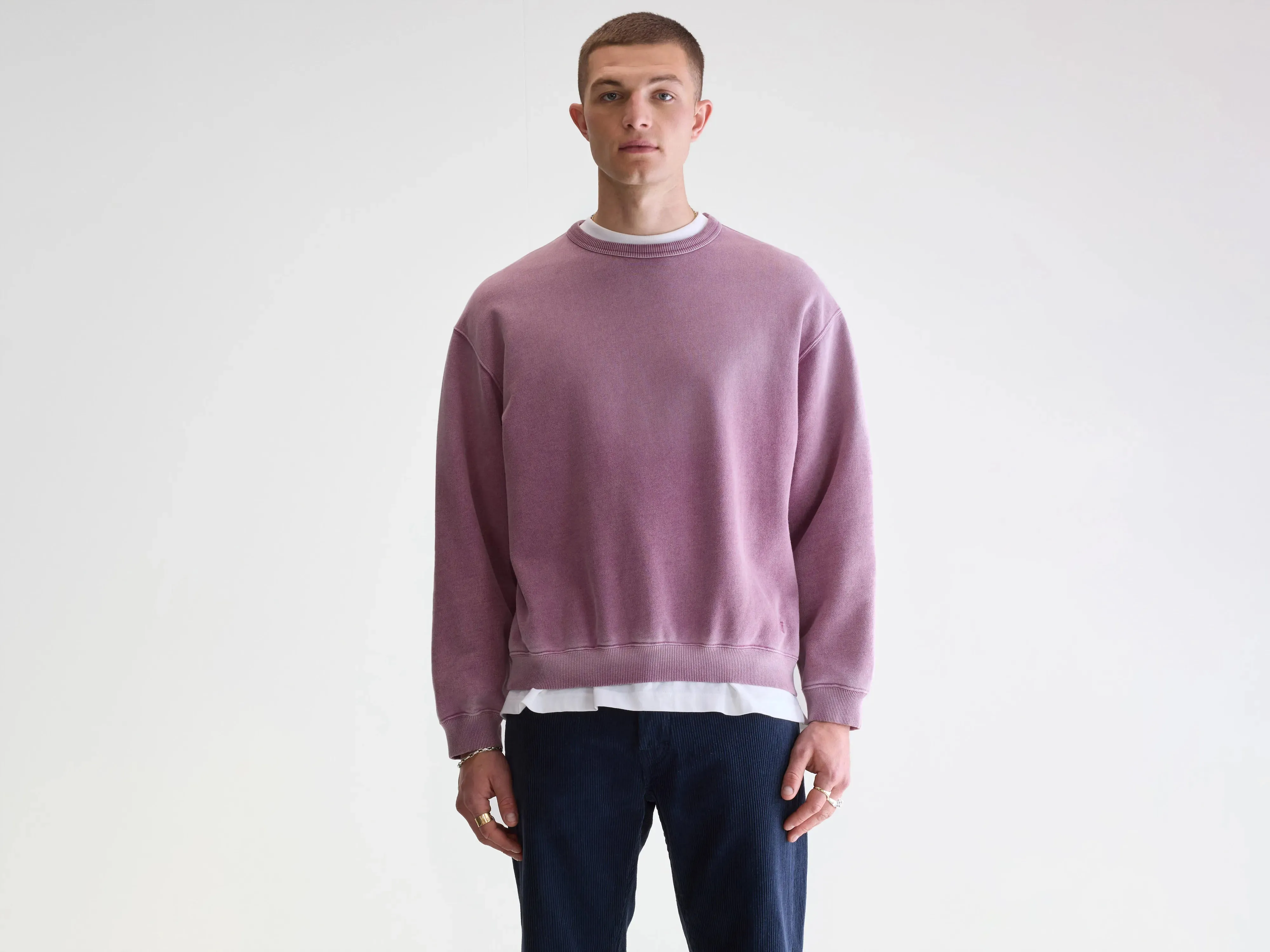 Fabien crewneck sweatshirt (252 / M / VELVET) Odor-resistant