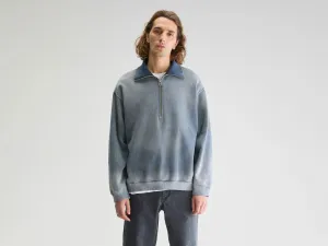 Fabro half-zip sweatshirt (251 / M / NAVY) workout wear product brooch style