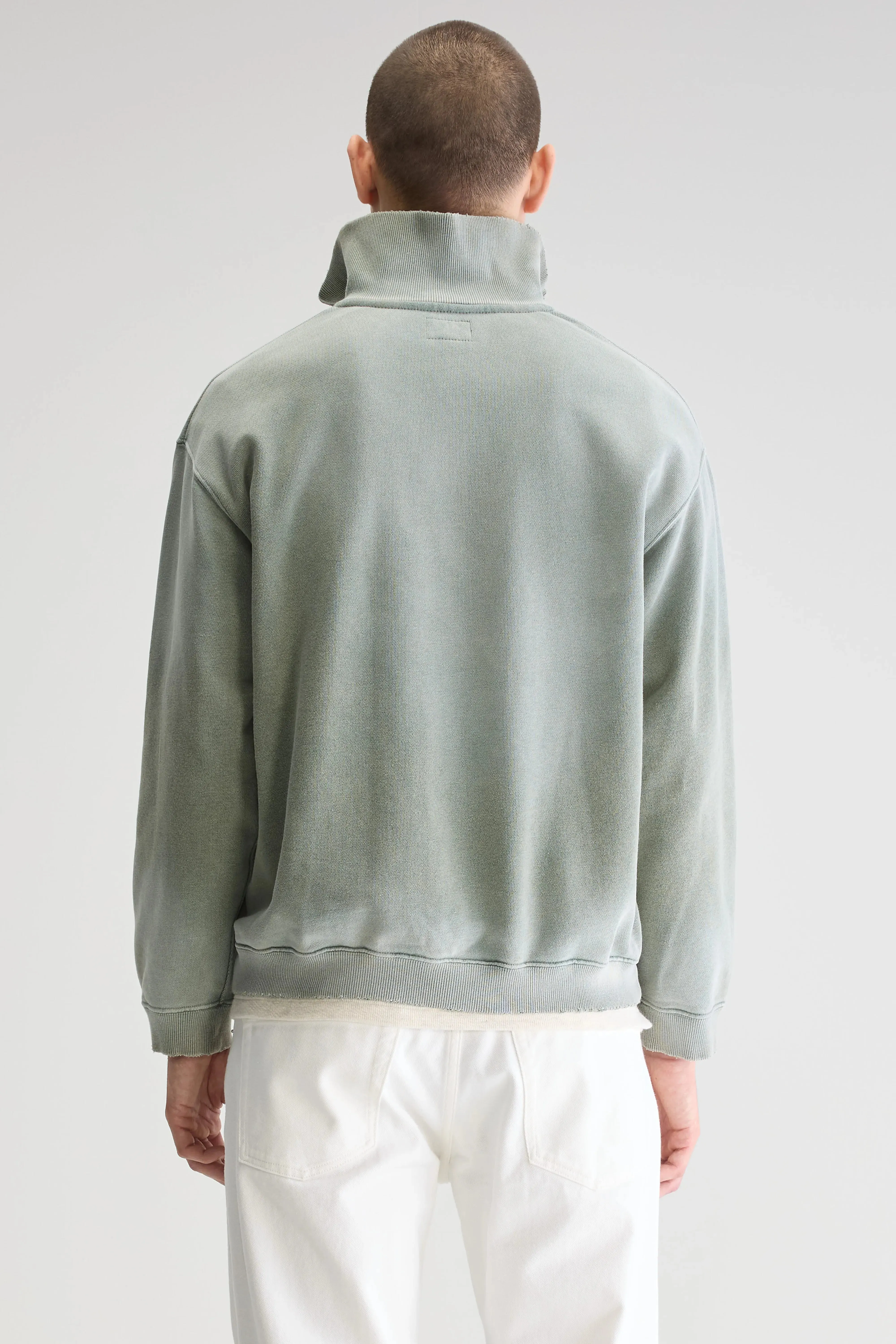 Fabro half-zip sweatshirt (251 / M / SAGE) Breathable apparel
