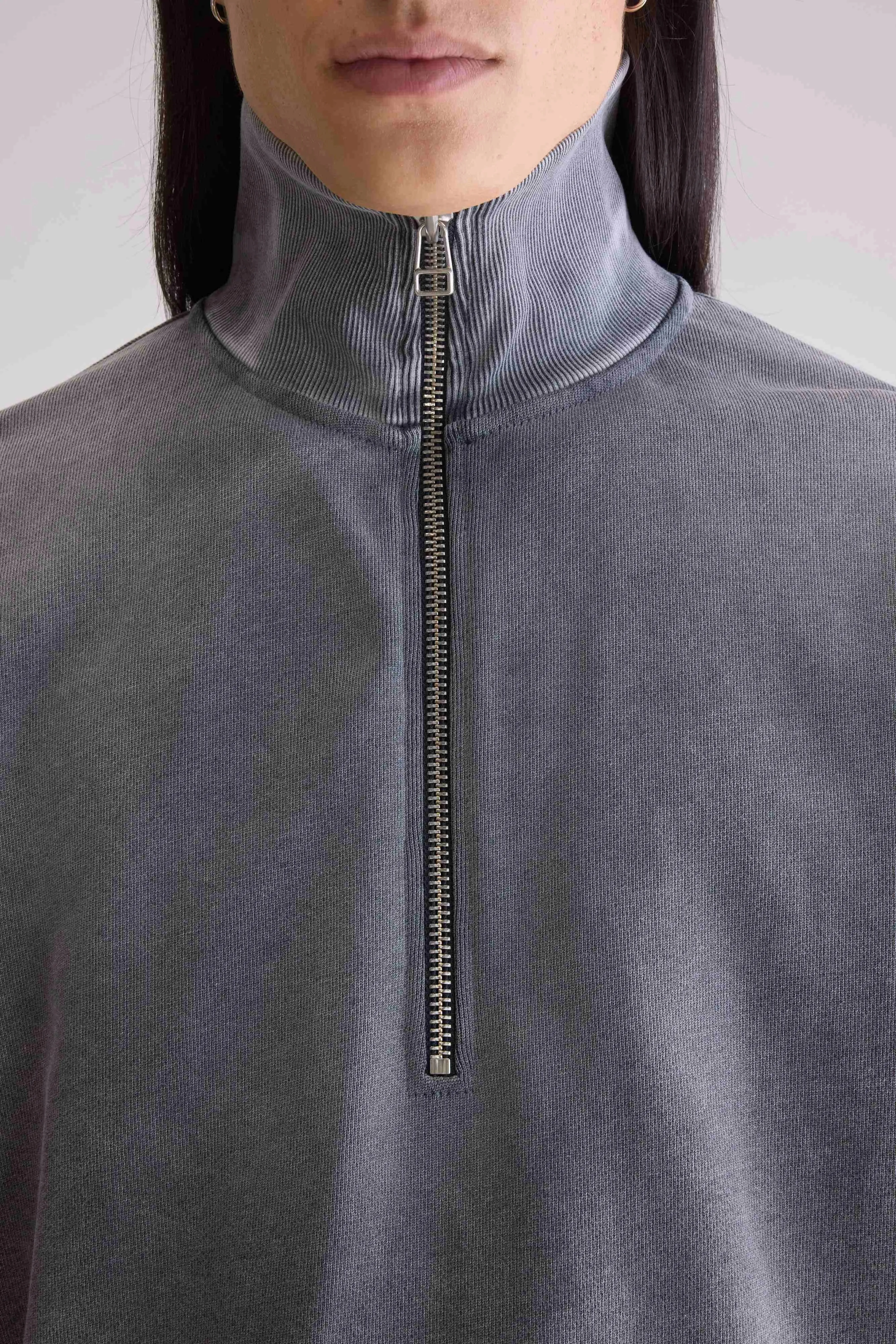 Fabro half-zip sweatshirt (252 / M / BLACK BLUE) Core Warmth