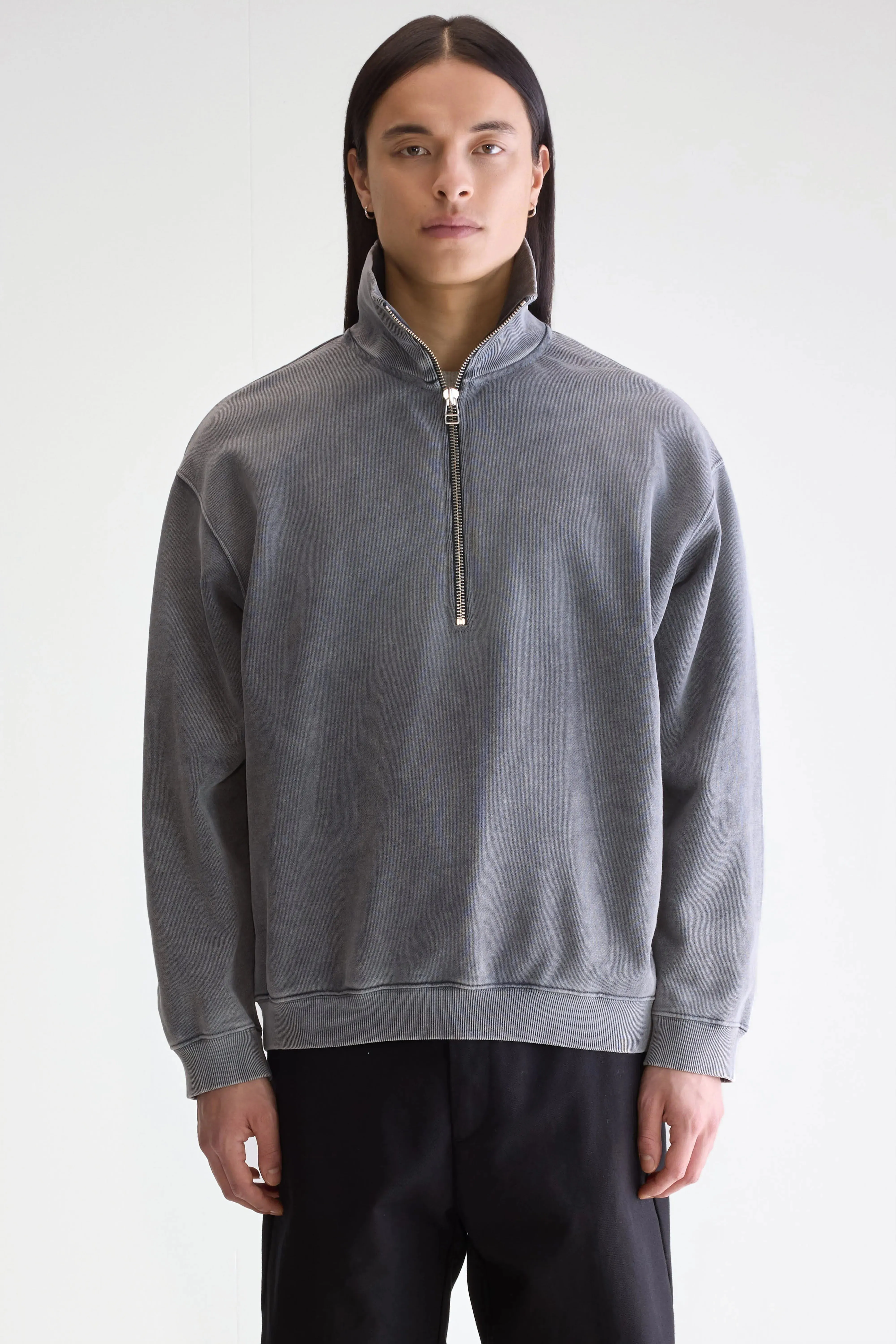 Fabro half-zip sweatshirt (252 / M / BLACK BLUE) Core Warmth