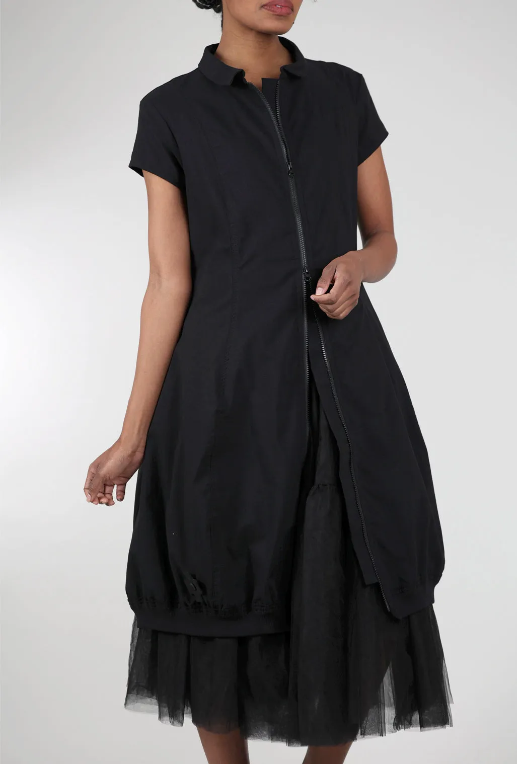 Fair trade A Zip Dress, Black