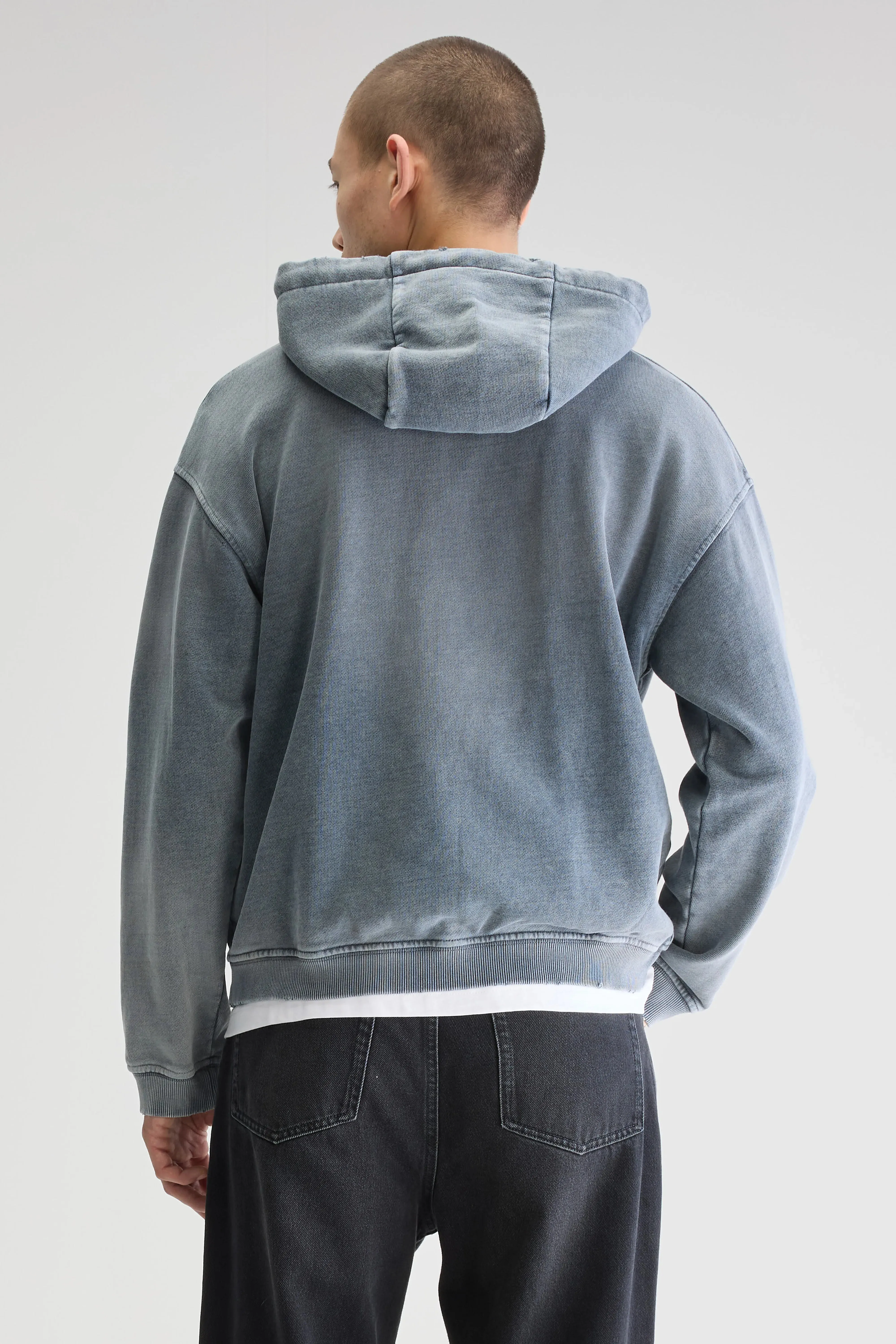 Falkon zip-up hoodie (251 / M / NAVY) Retro Styles
