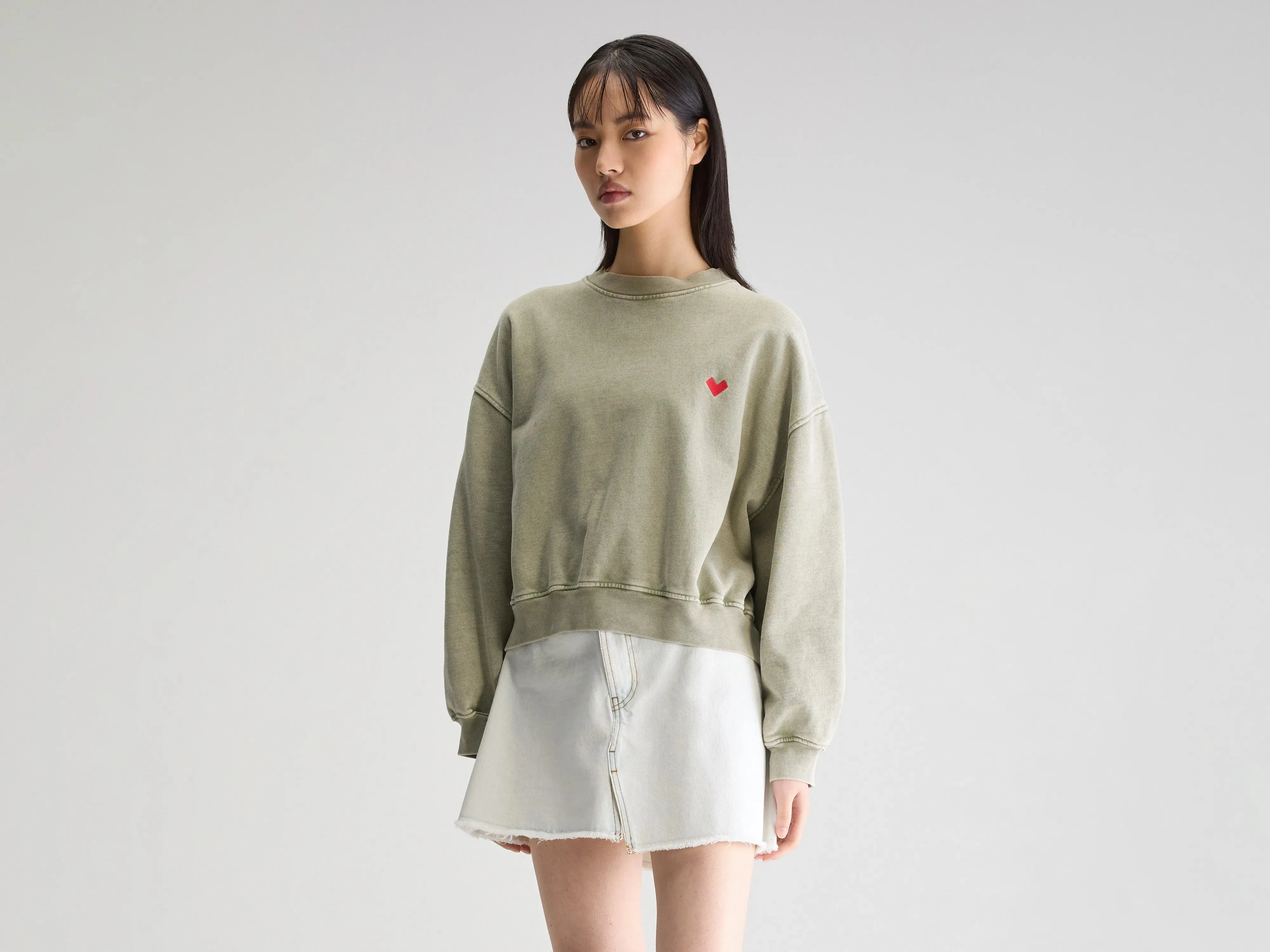 Camouflage Classic Chic Fancy cropped crewneck sweatshirt (251 / W / JEEP)