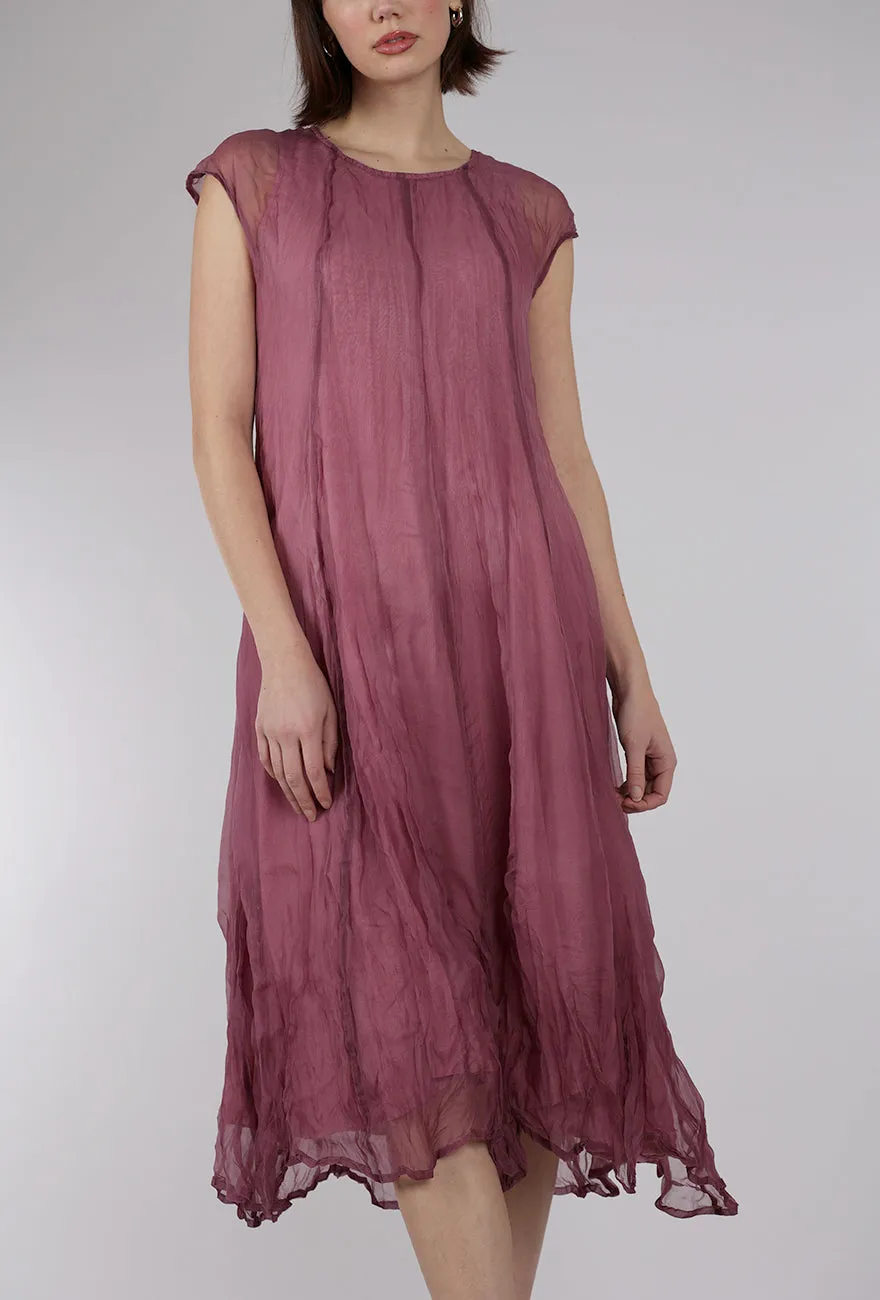 Fancy Goods Floating Overlay Dress, Orchid