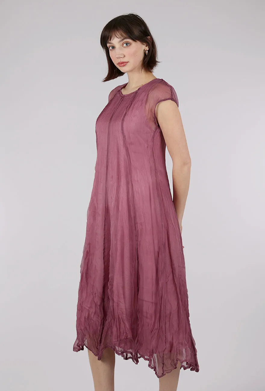 Fancy Goods Floating Overlay Dress, Orchid