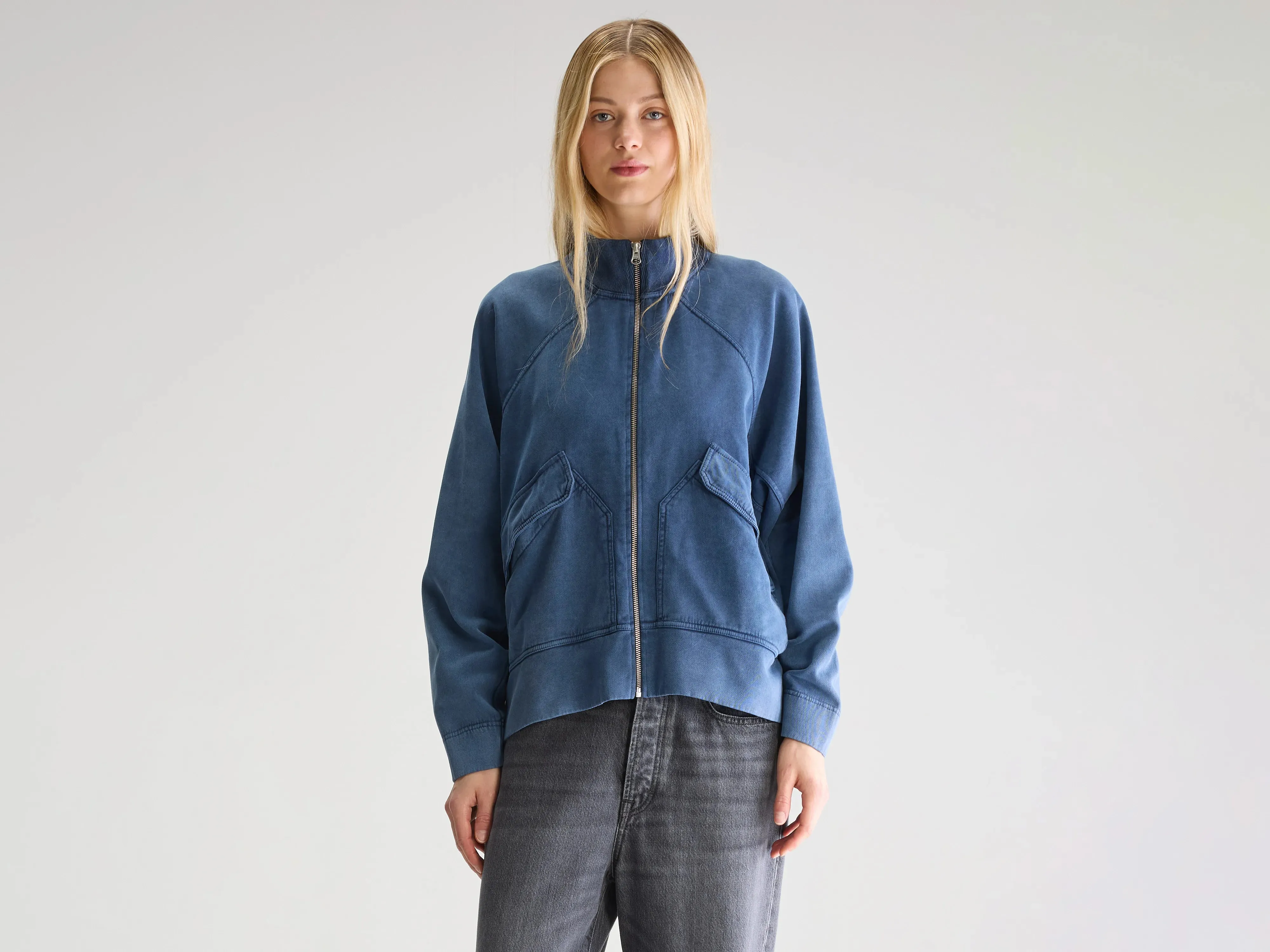 Weekend Look Fanty zip-front sweatshirt (251 / W / INK)