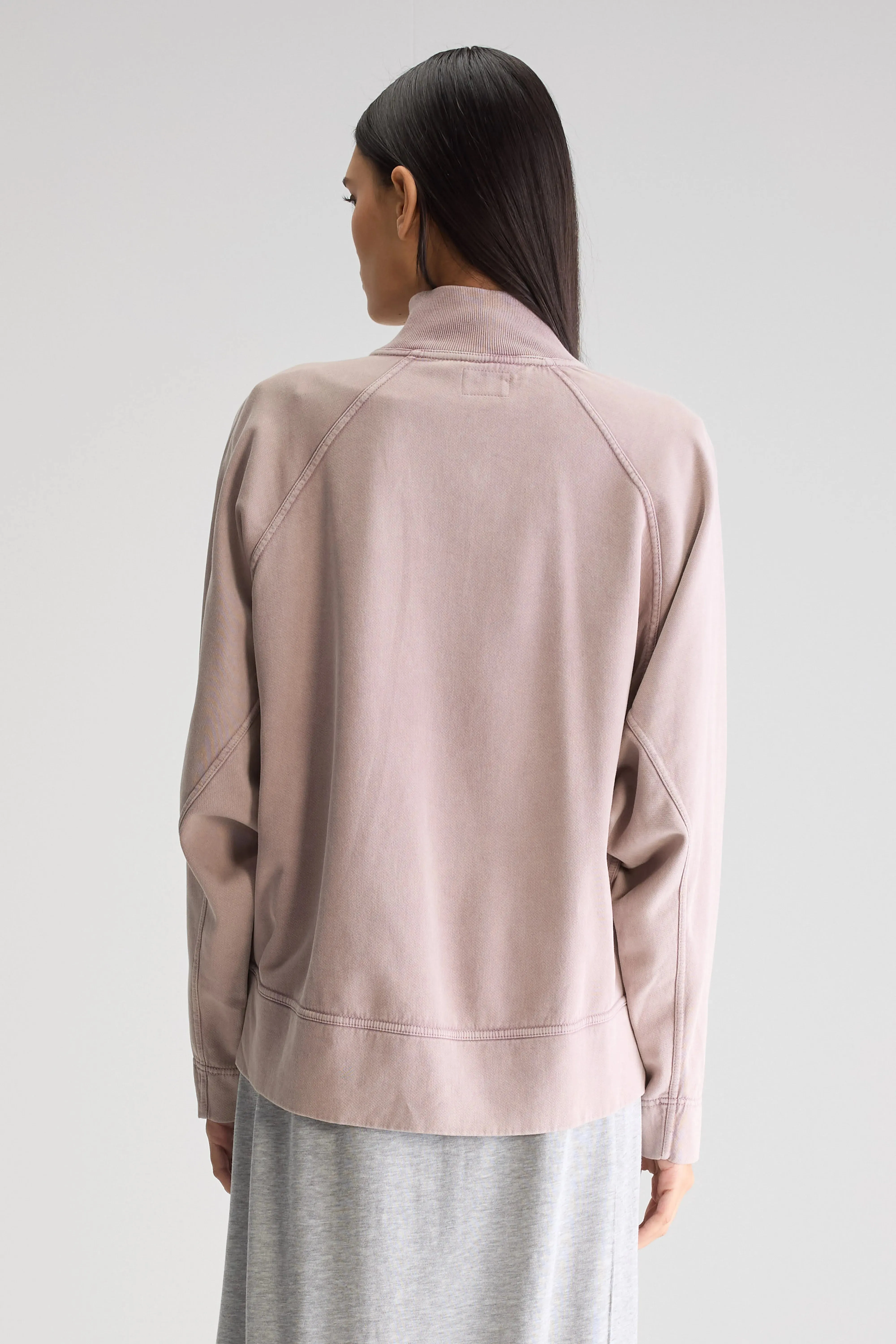 Fanty zip-front sweatshirt (251 / W / ROSEWOOD) Chest friendly