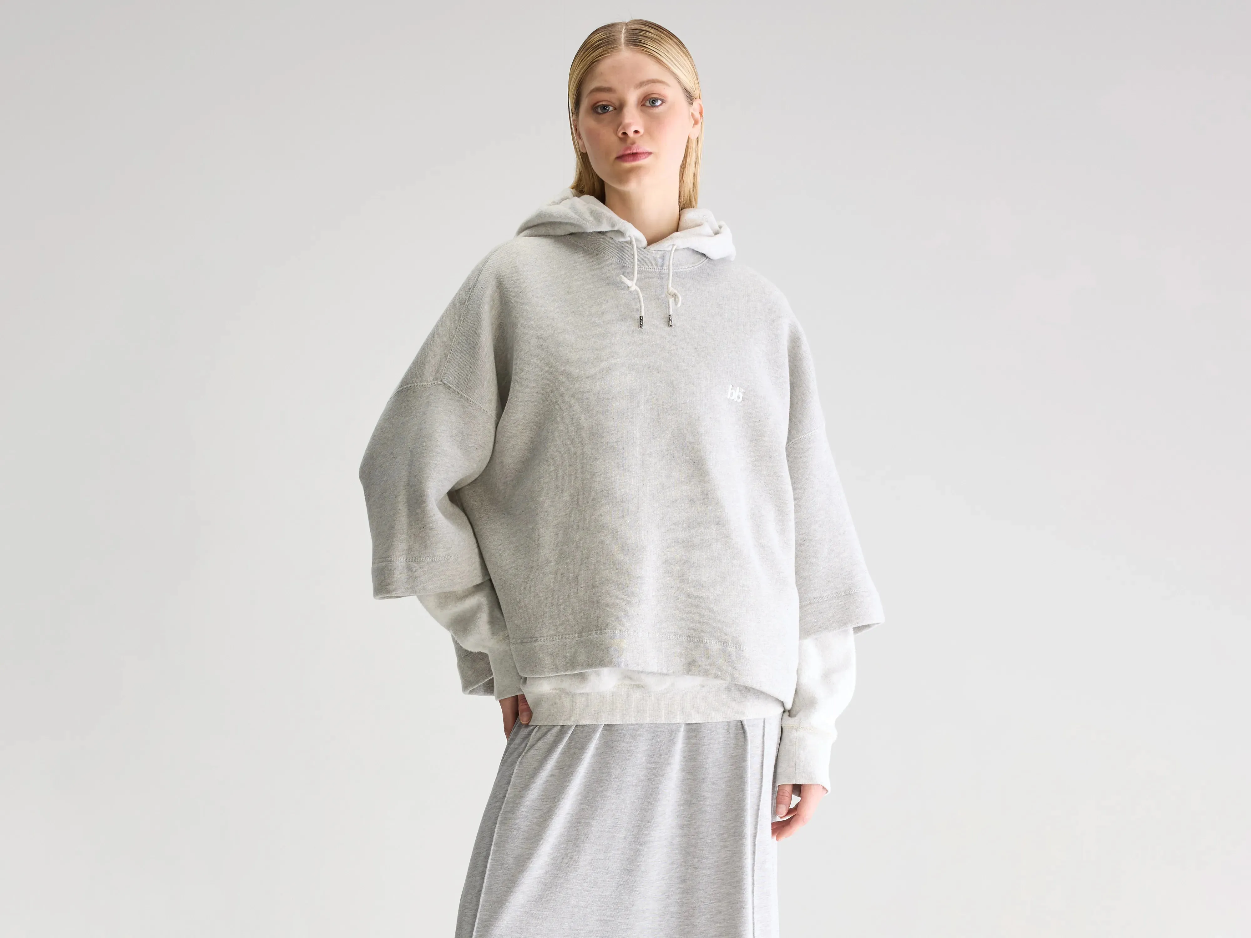 Farlol short-sleeve sweatshirt (251 / W / H. GREY) Bright Hue