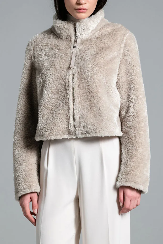 Fashion Forward Flake Teddy Coat