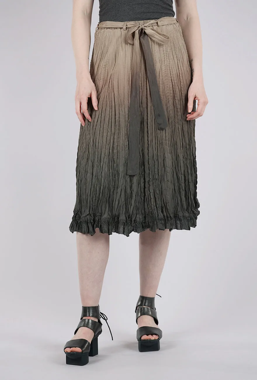 Flowy legs Hand-Dyed Silk Skirt, Oxide