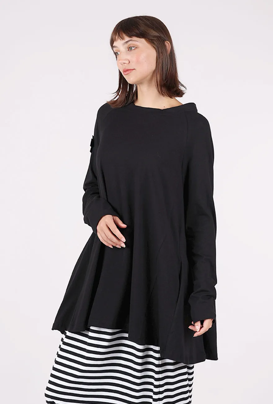 Fashion-Forward Knit One Shirt, Black