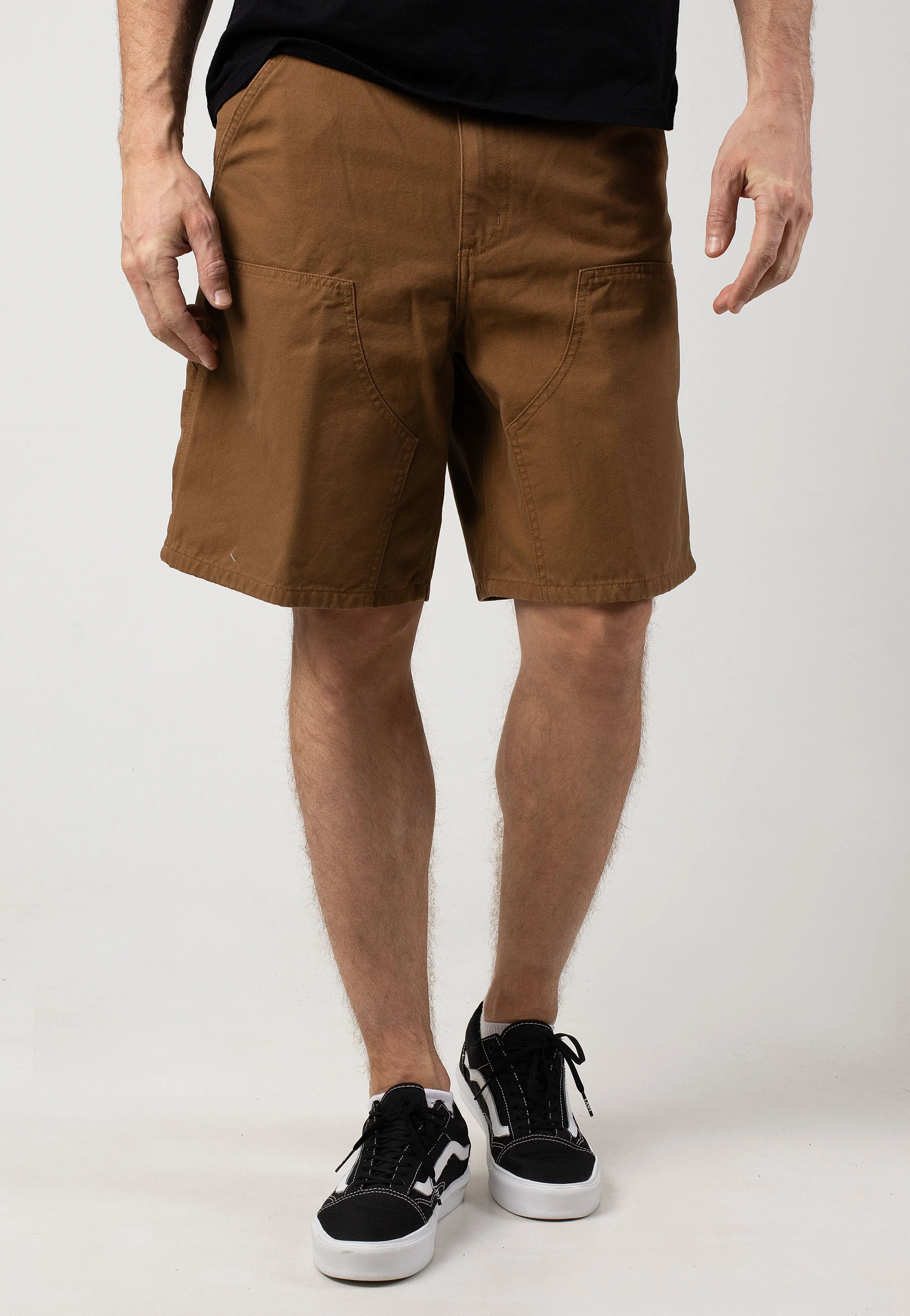 date night look Playful Prints Carhartt WIP - Double Knee Rinsed Hamilton Brown - Shorts