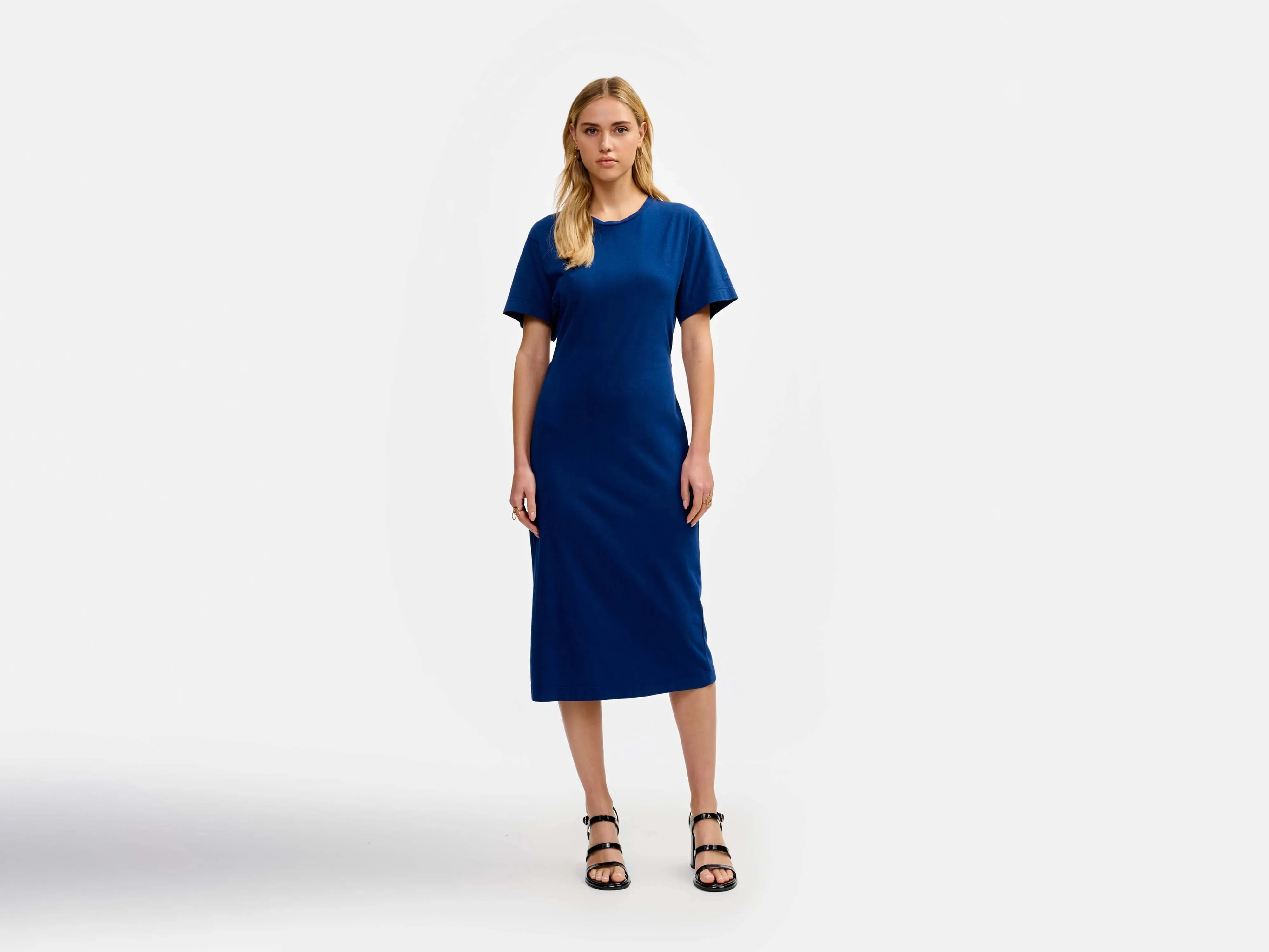 vocky dress (241 / W / INDIGO) Shine Dressy