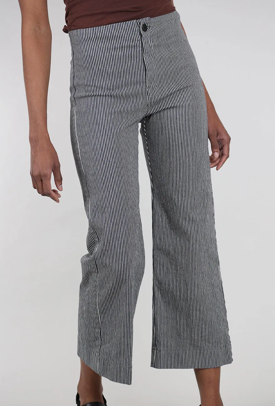 Fashion Stretch Railroad Knack Pant, Oyster Stripe