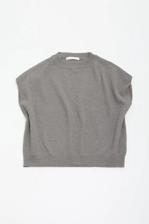 Moss Otter Gray Stitch Vest Effortless Comfort