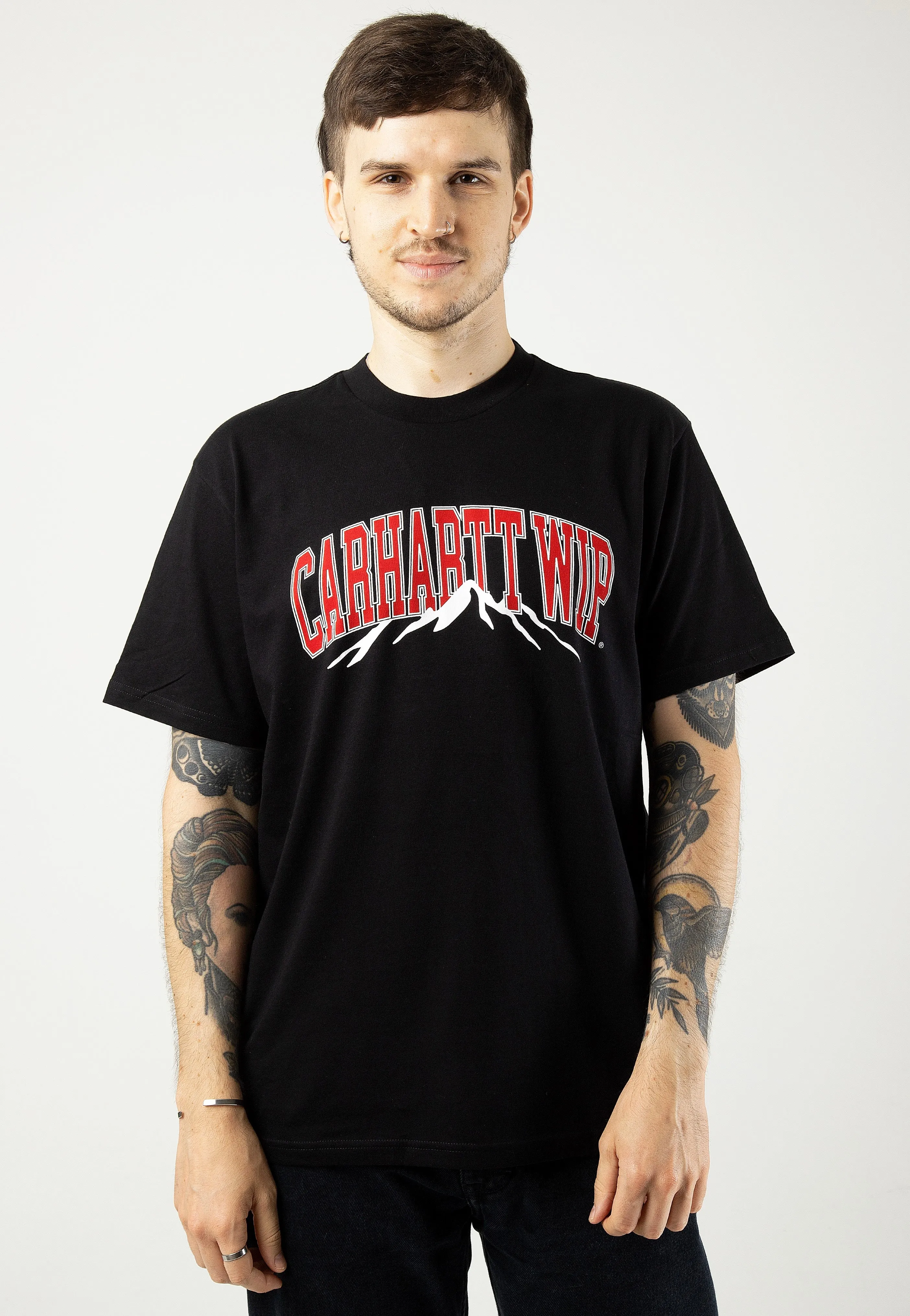 Feminine Fit Carhartt WIP - Mountain Collegs Black - T-Shirt