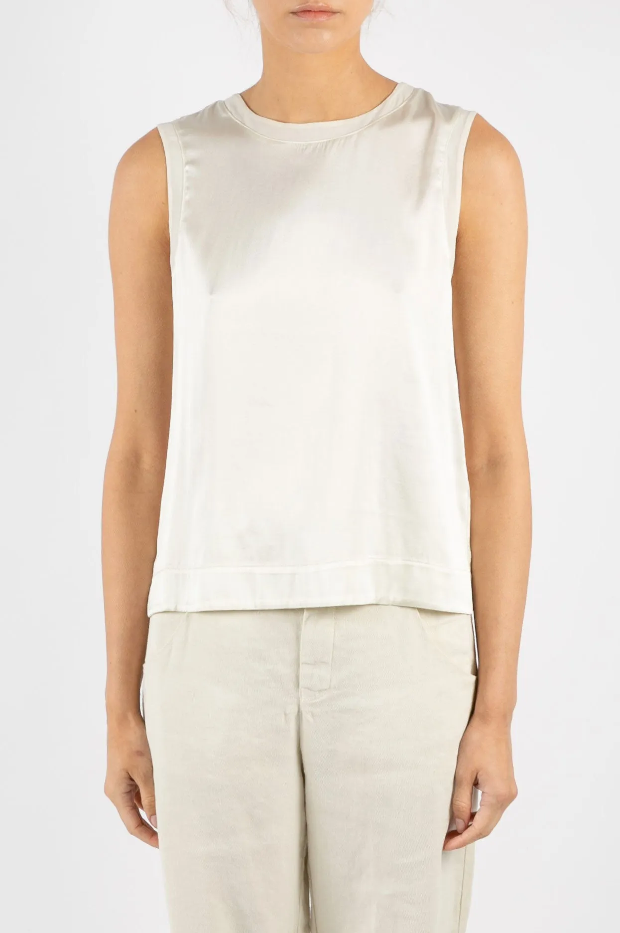 Soft spring shawl Airy summer dress Silk Ivory Tank