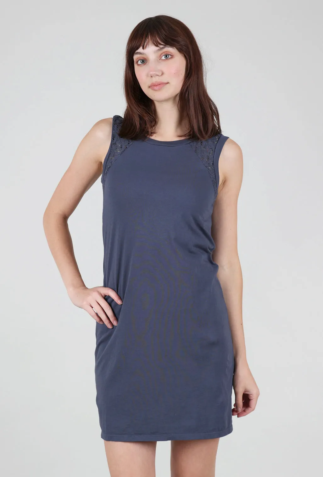 Femme Dress, Blue Suede Chic casual