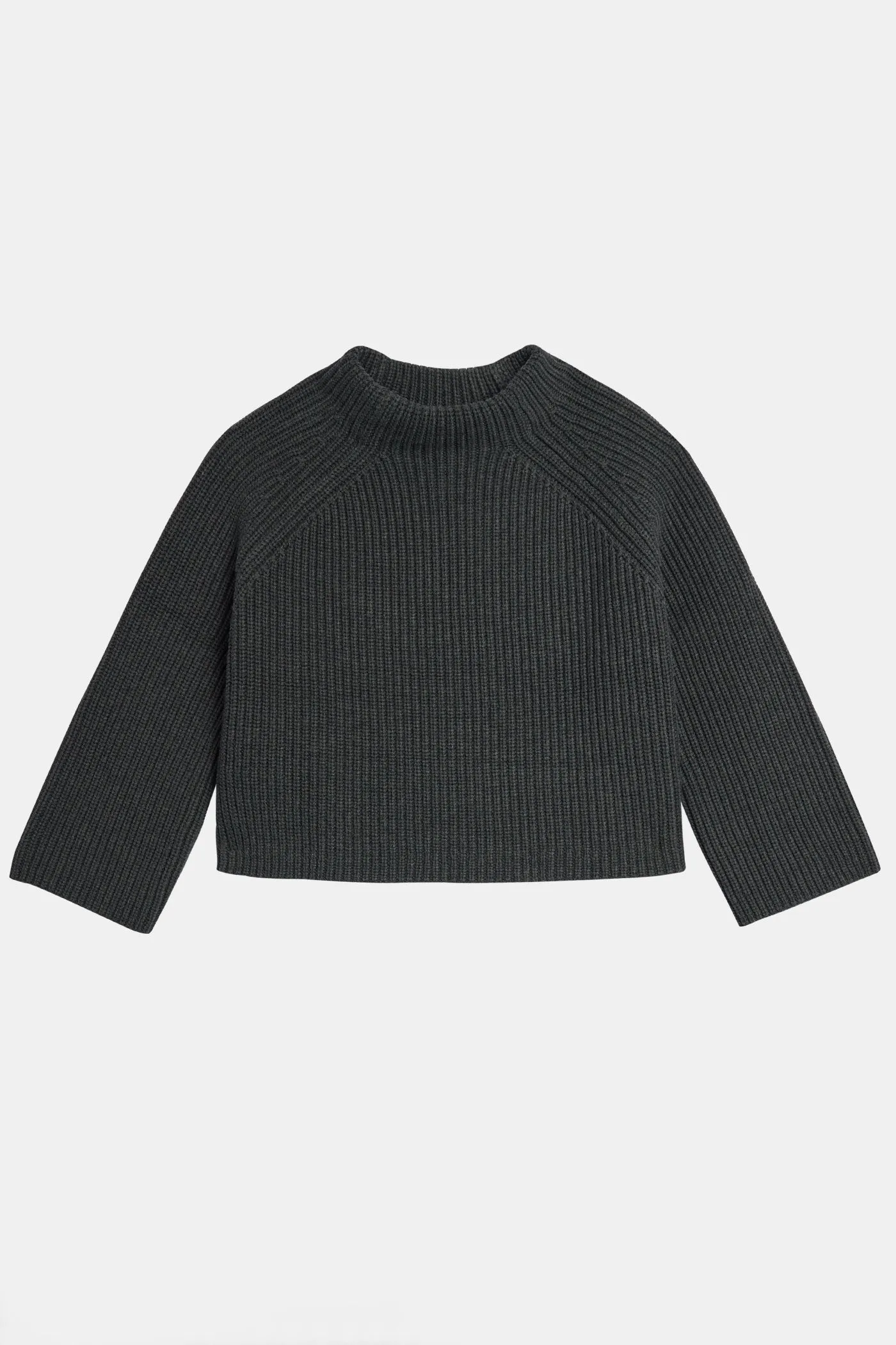 Chic Layer Snug Style Fenna Charcoal Sweater