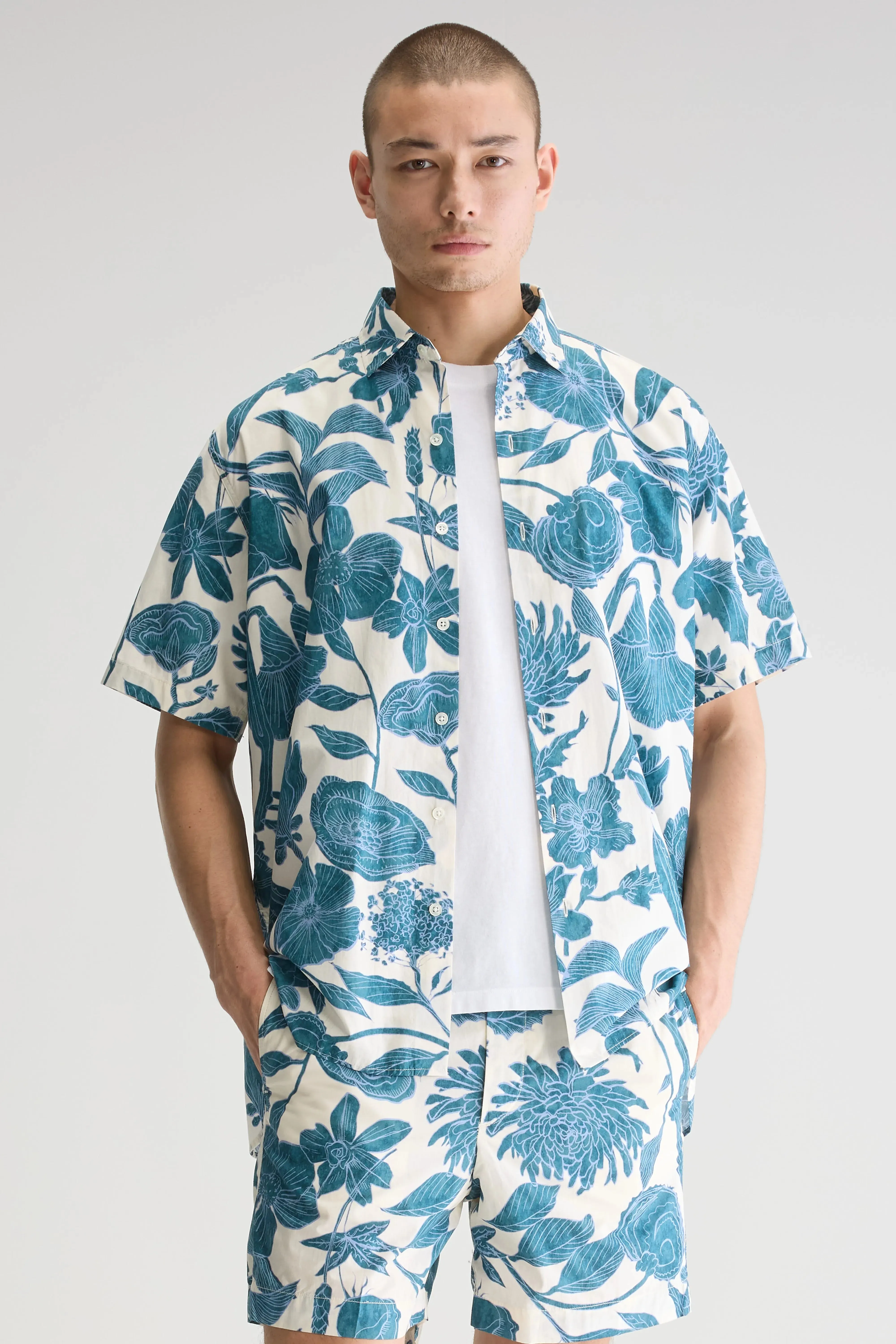 Fill relaxed shirt (251 / M / COMBO A) Night wear