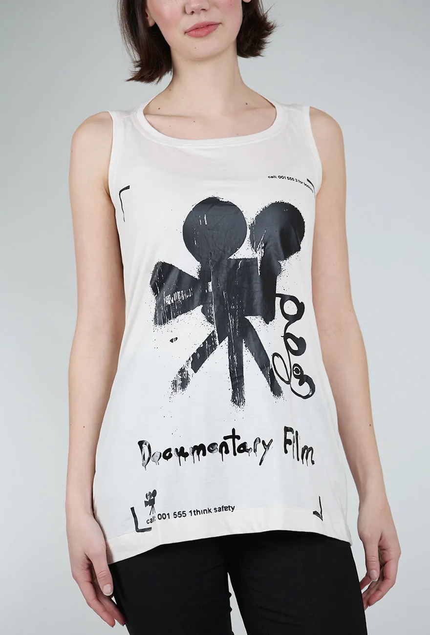 Film Set Graphic Tank, Greige/Black Everyday Ease