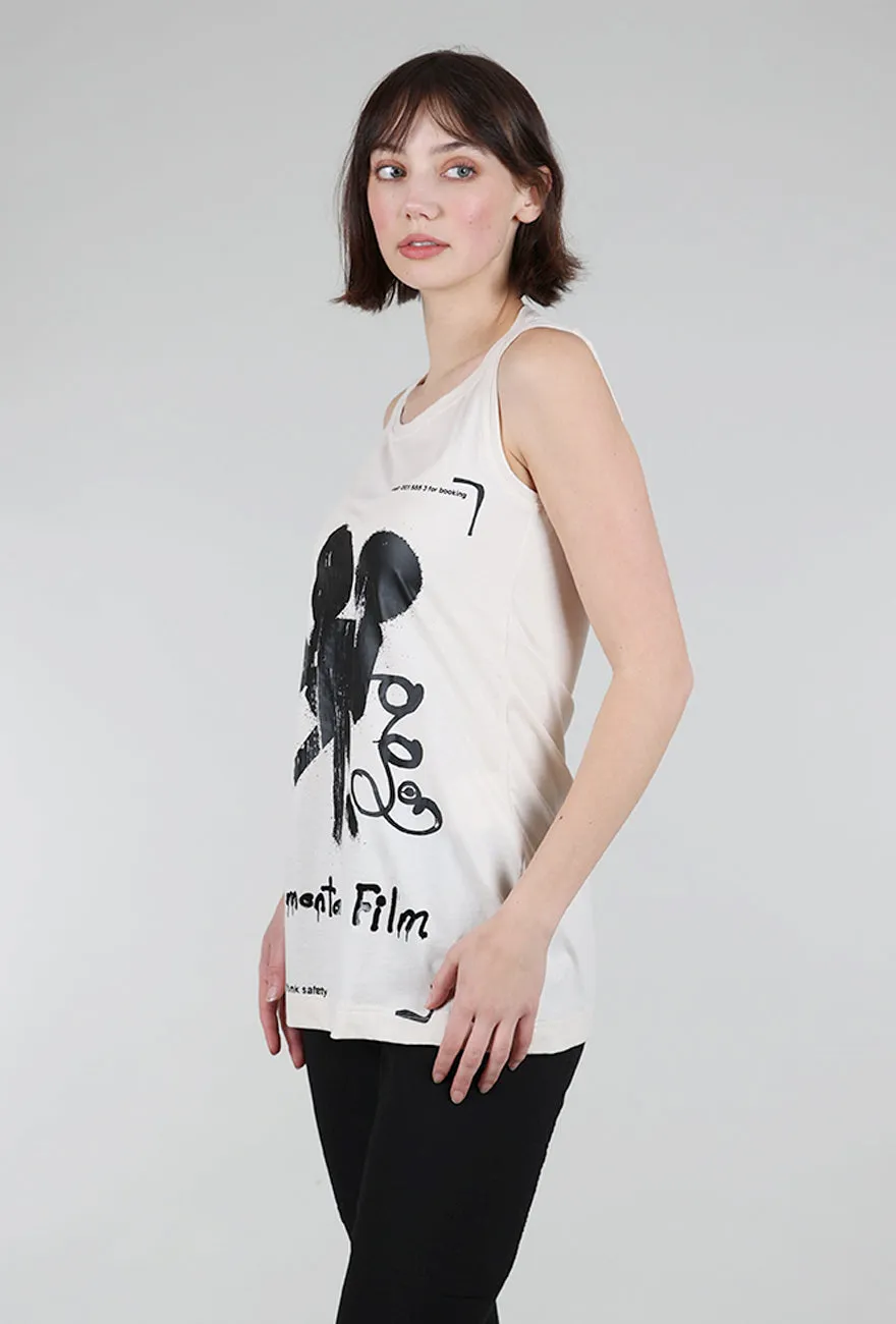 Film Set Graphic Tank, Greige/Black Everyday Ease