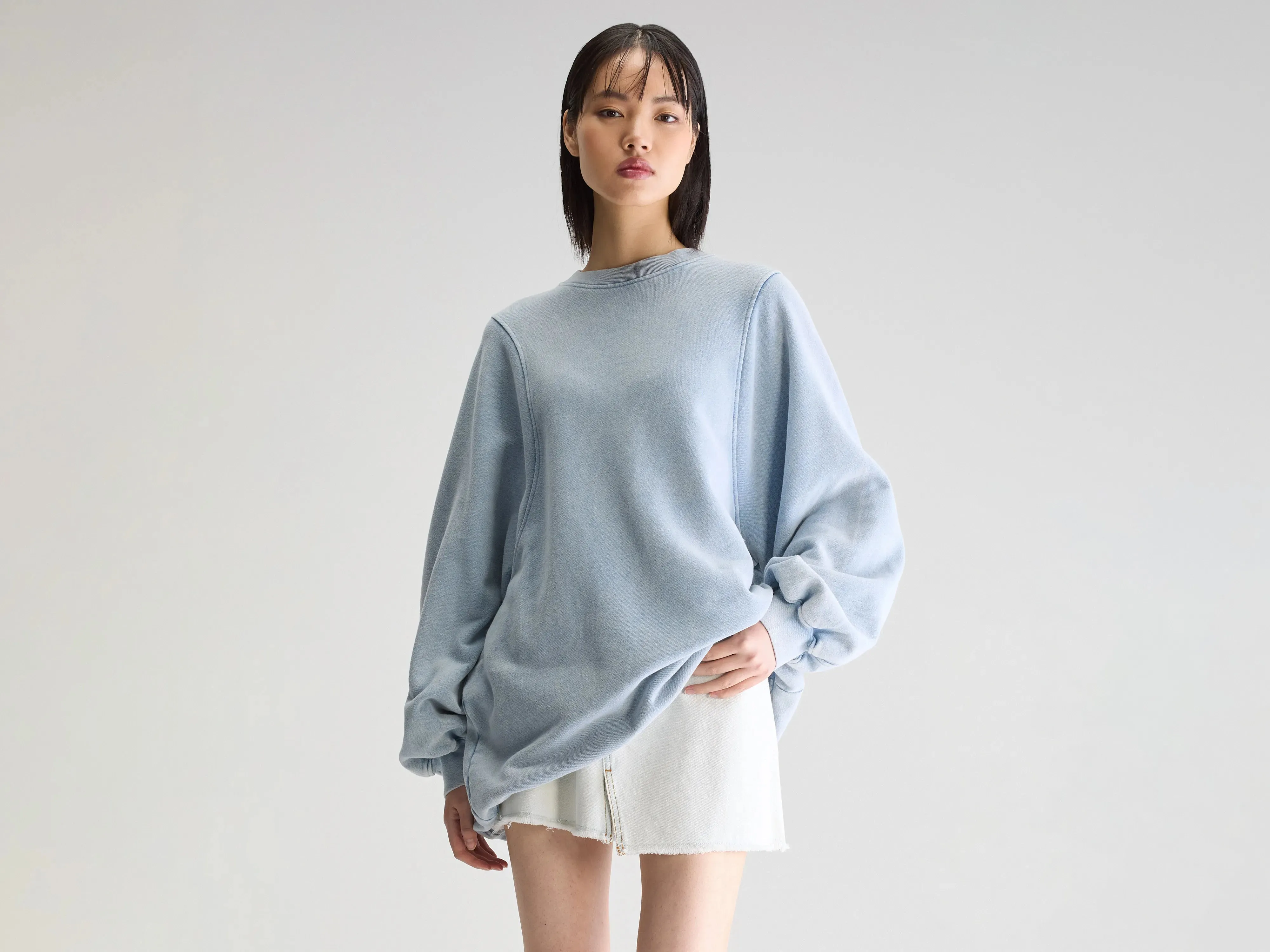 Soft Air Filos sweatshirt dress (251 / W / DENIM)