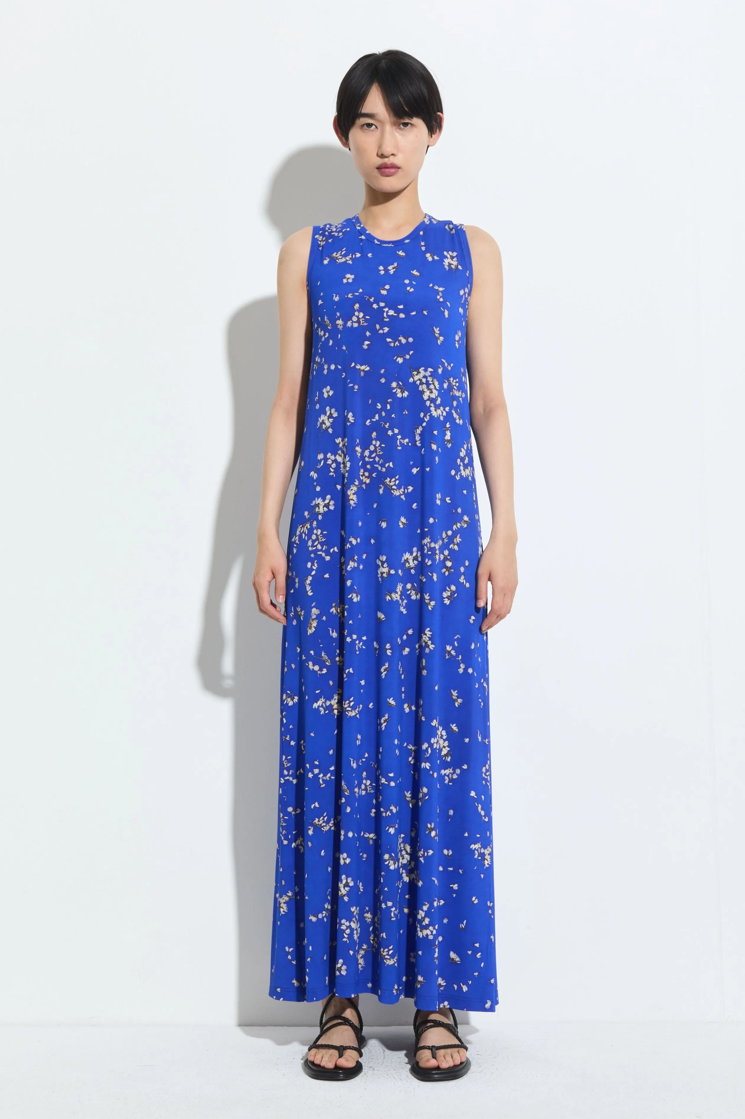 Fine Detailing Sleeveless Blue Althaea Dress