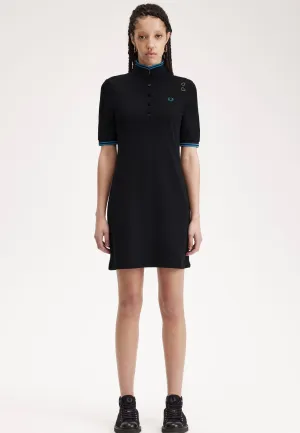 Fred Perry x Amy Winehouse - Tipped Pique Black - Dress Dreamy Layers