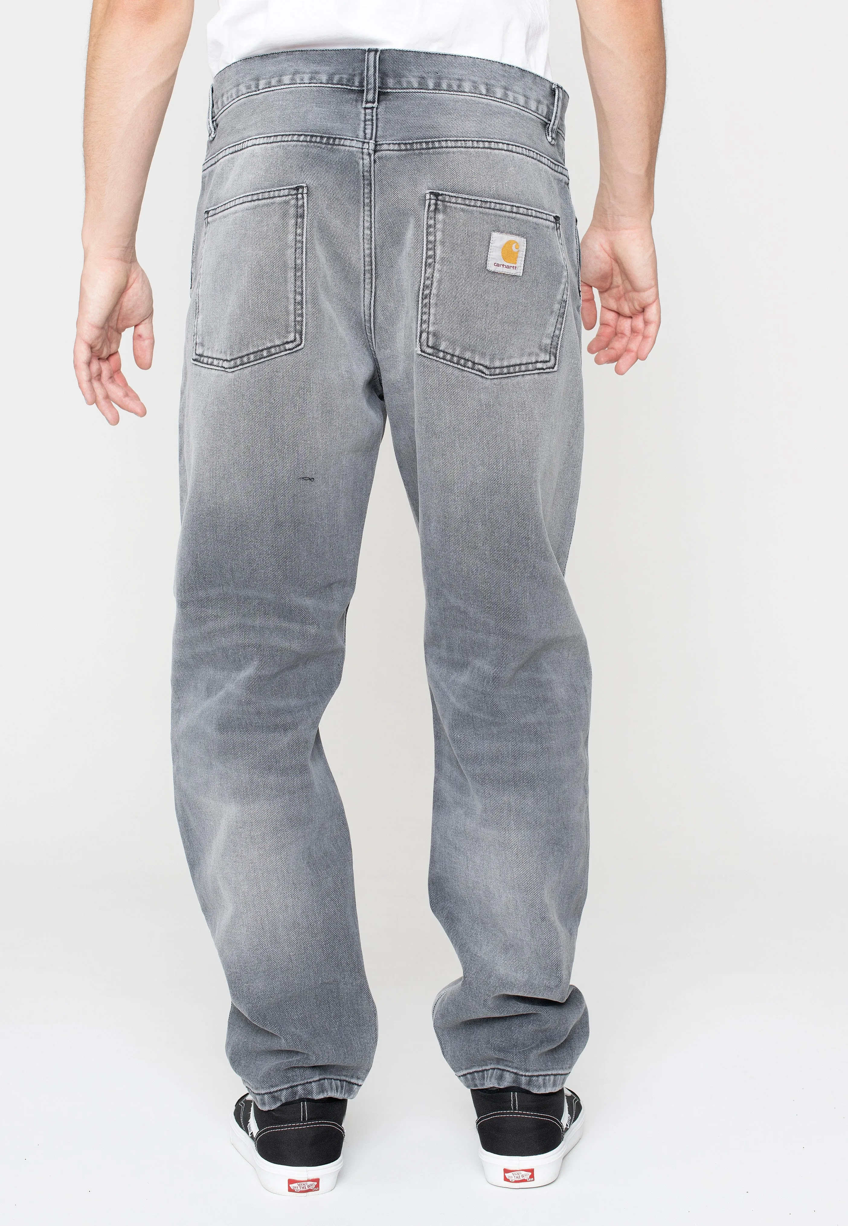 Fit Layer Carhartt WIP - Newel Light Used Wash Black - Jeans