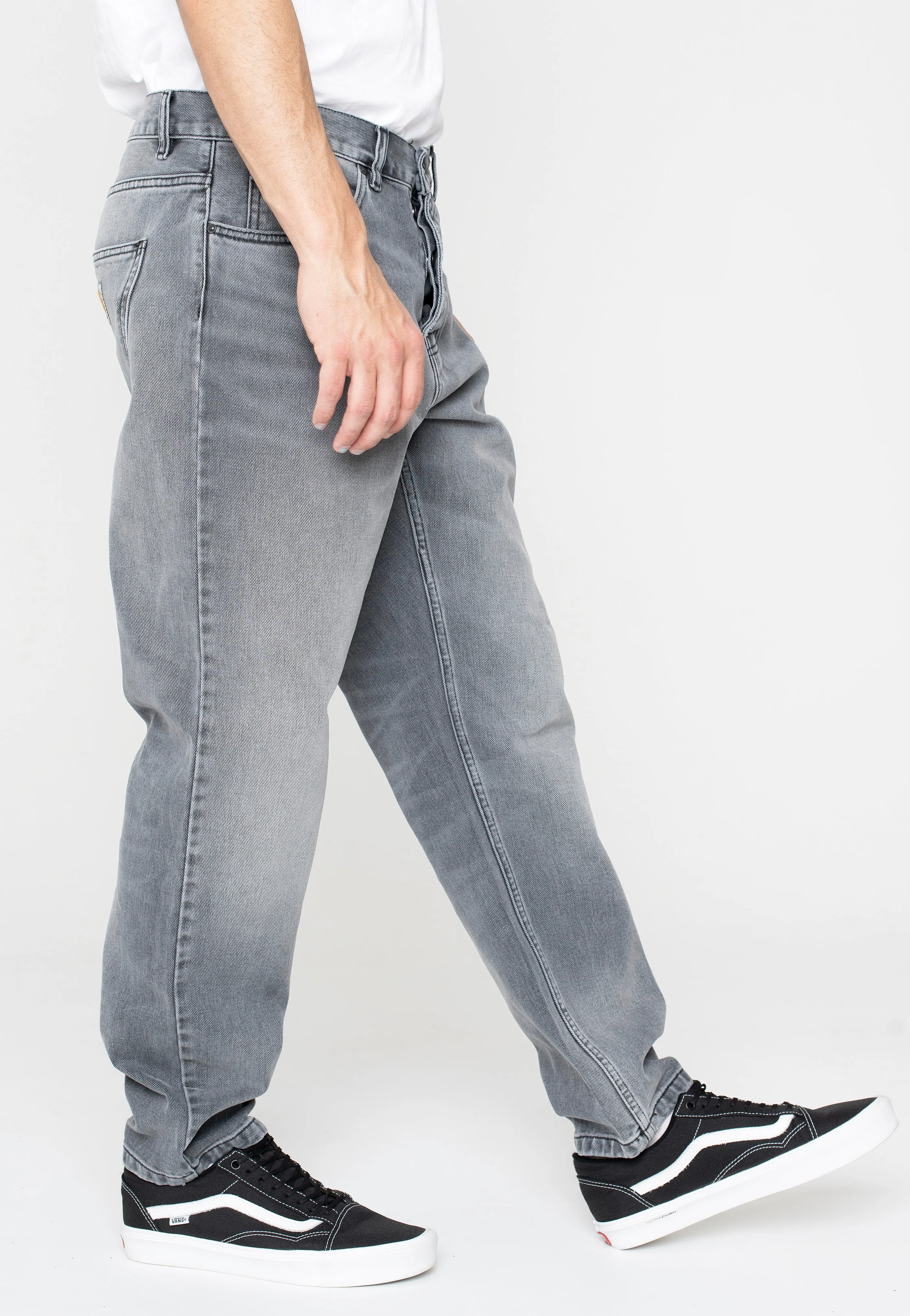 Fit Layer Carhartt WIP - Newel Light Used Wash Black - Jeans