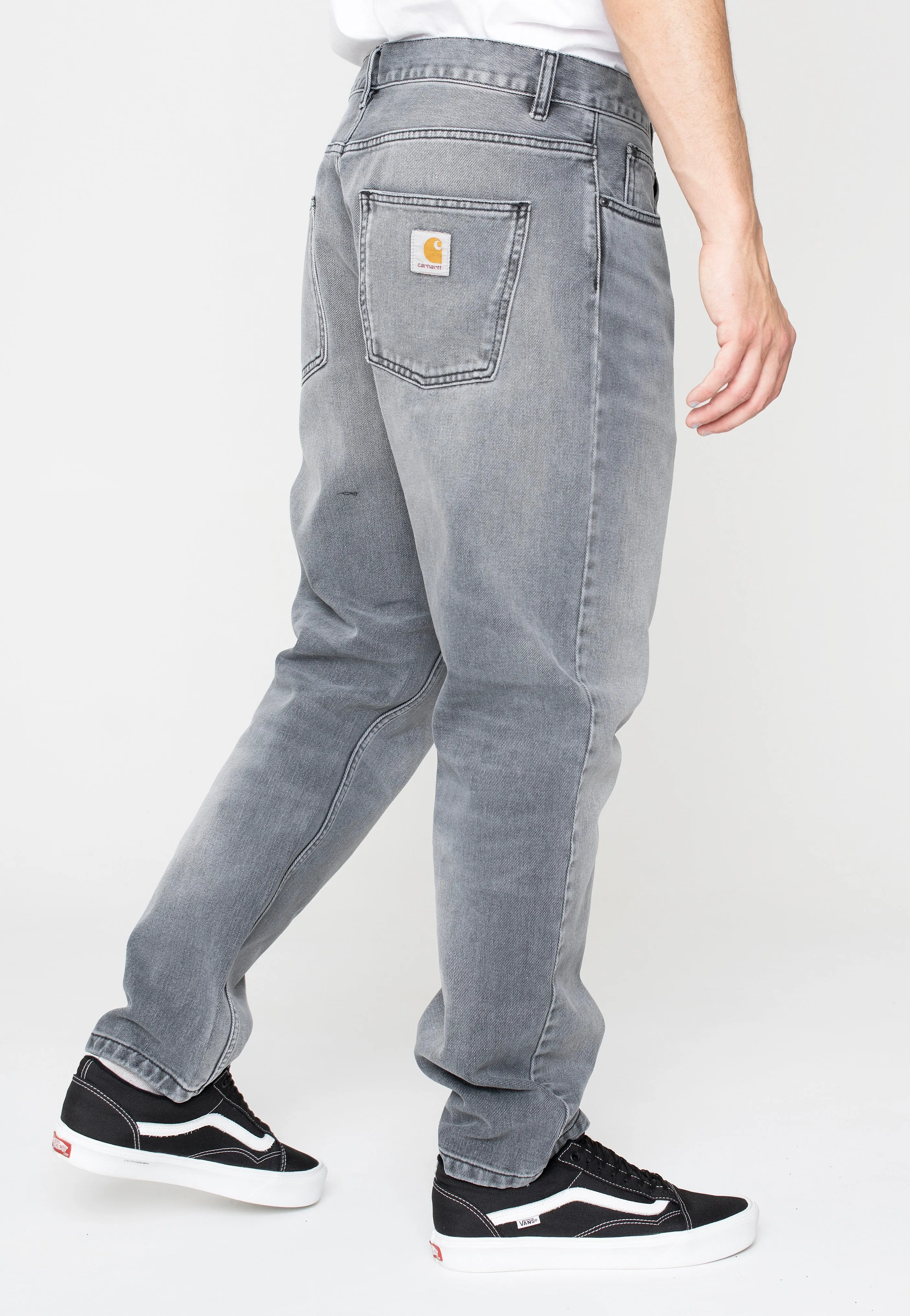 Fit Layer Carhartt WIP - Newel Light Used Wash Black - Jeans