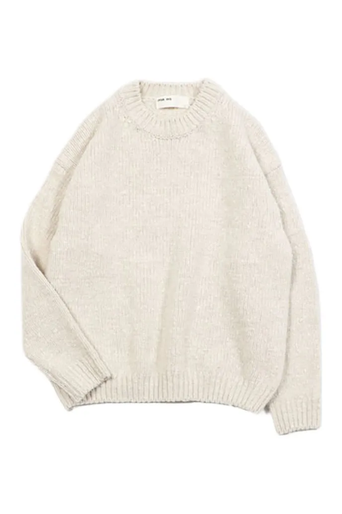 Simple Form Winter Wardrobe Silk Wool Pullover