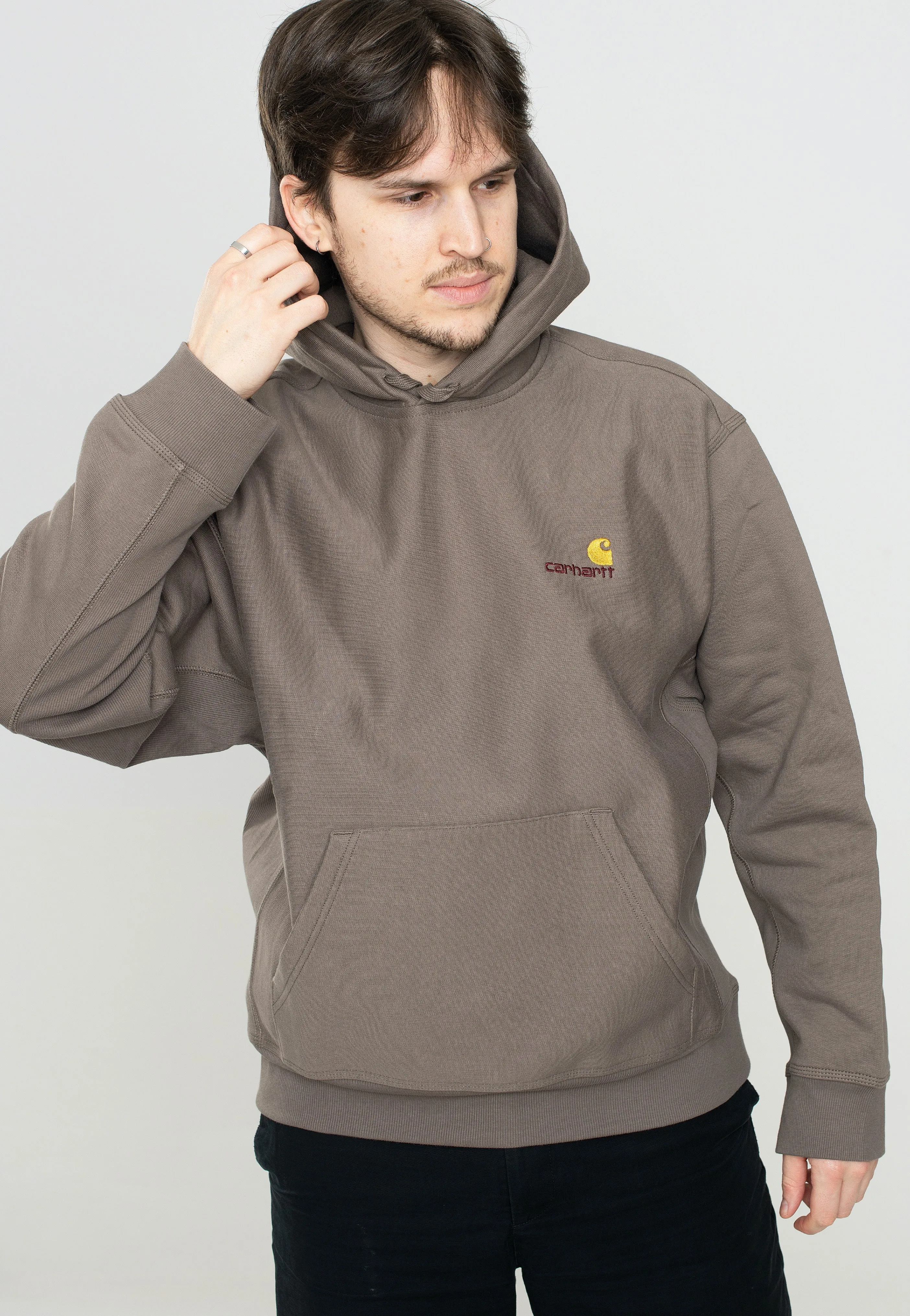 Fourth of July wear Festival wear Carhartt WIP - Hooded American Script Teide - Hoodie
