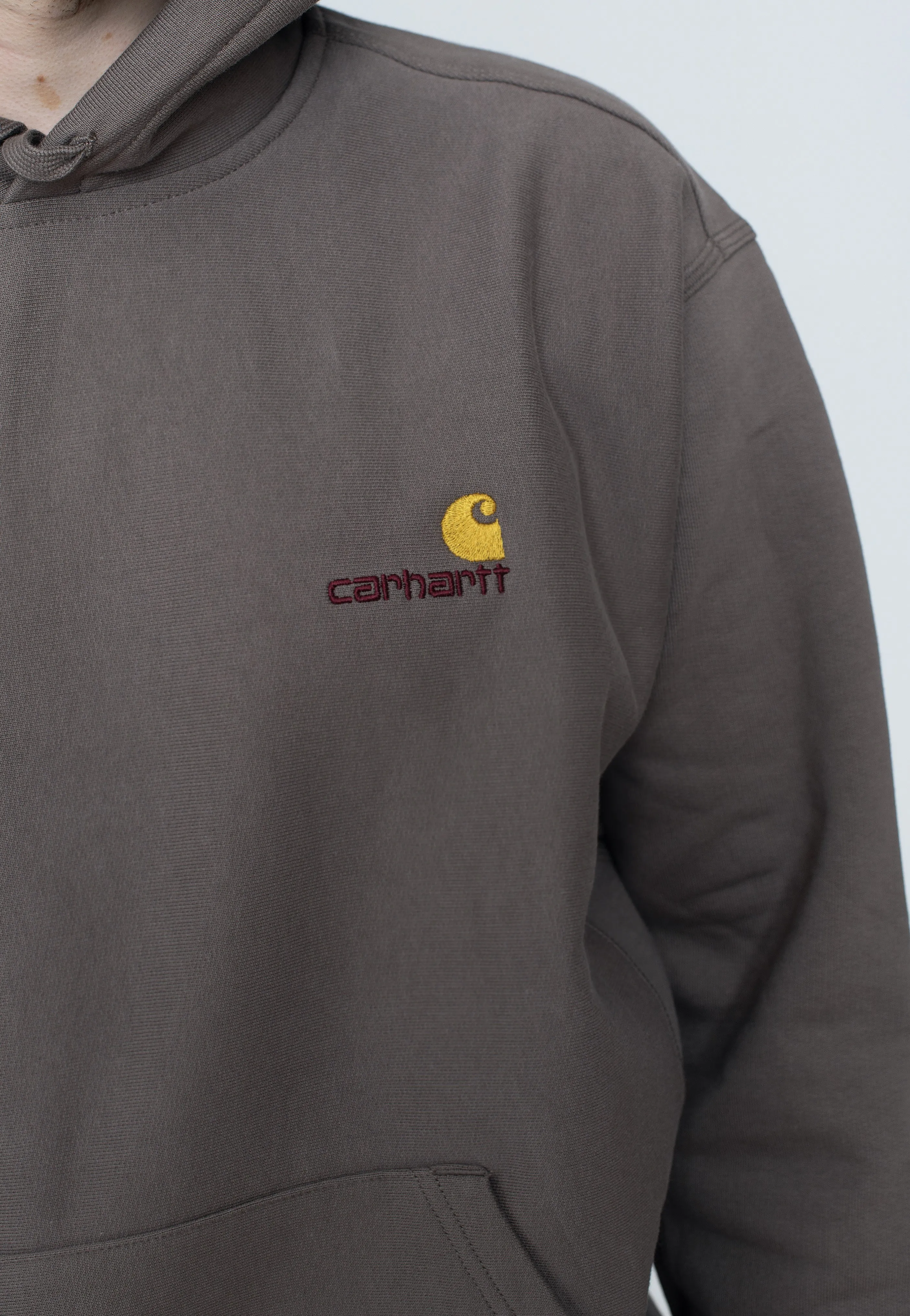Fitted Silhouette Carhartt WIP - Hooded American Script Teide - Hoodie