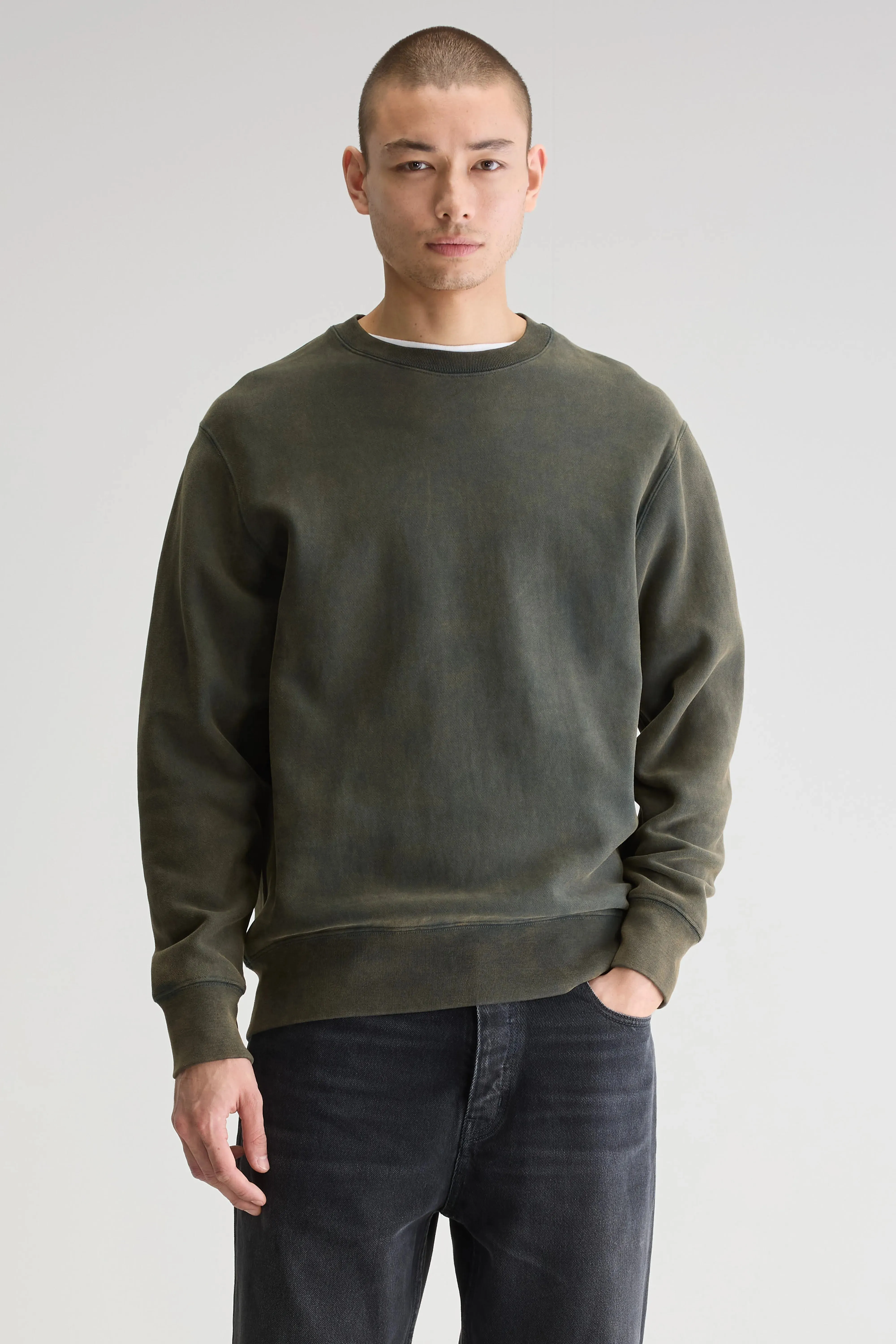 Flake crewneck sweatshirt (251 / M / JET SET) Core Cool