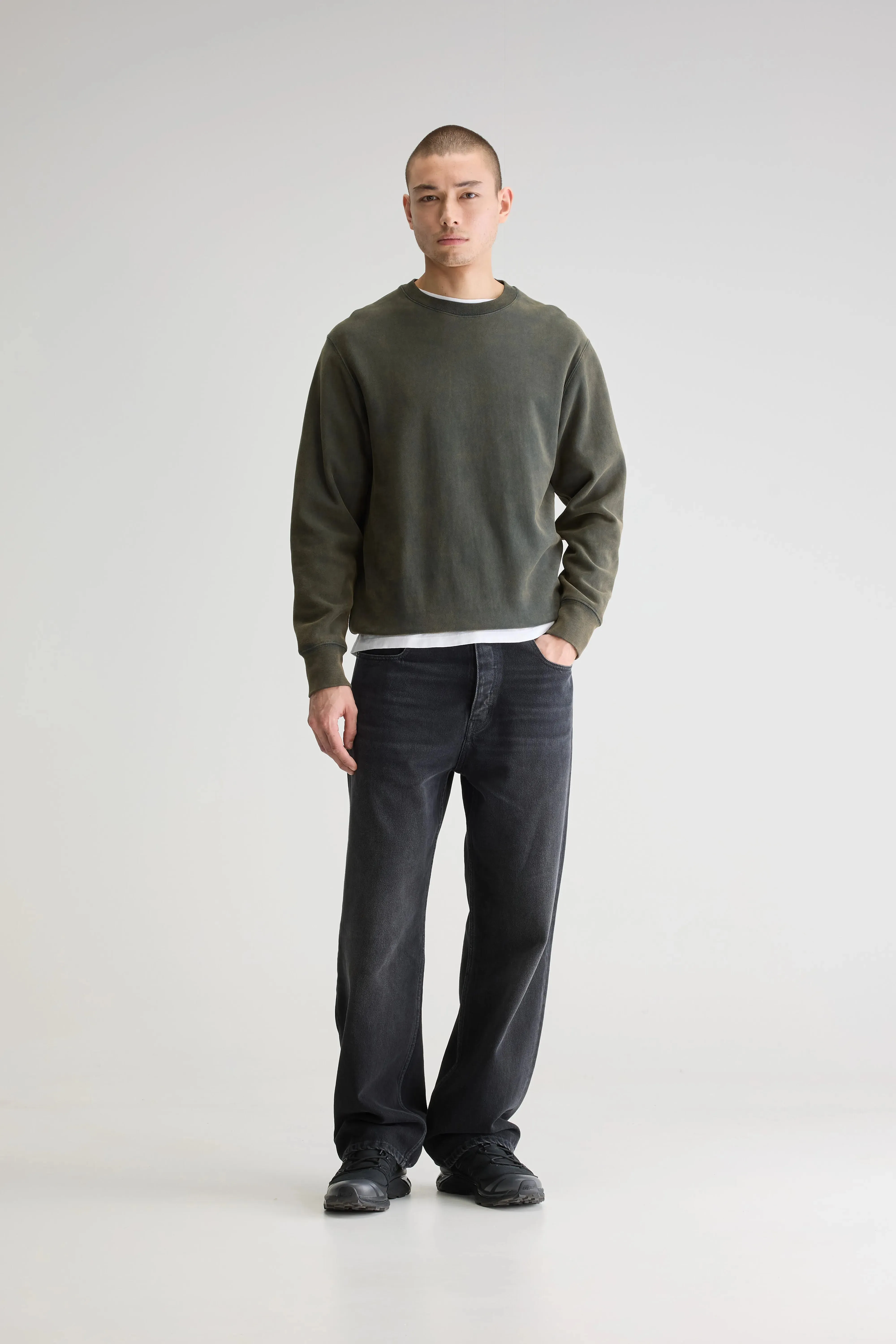 Flake crewneck sweatshirt (251 / M / JET SET) Core Cool